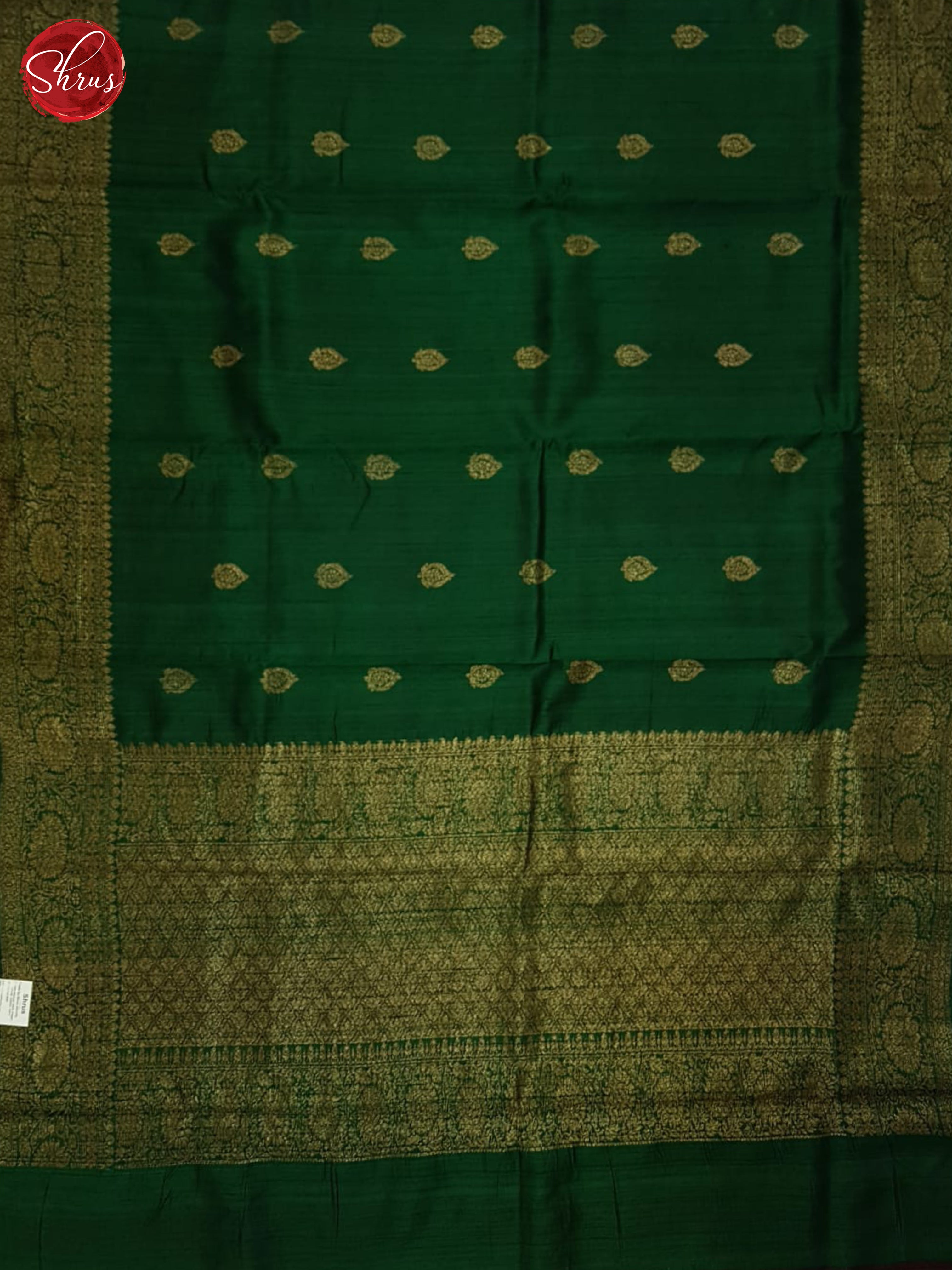 Green & Pink - Dupion Saree - Shop on ShrusEternity.com