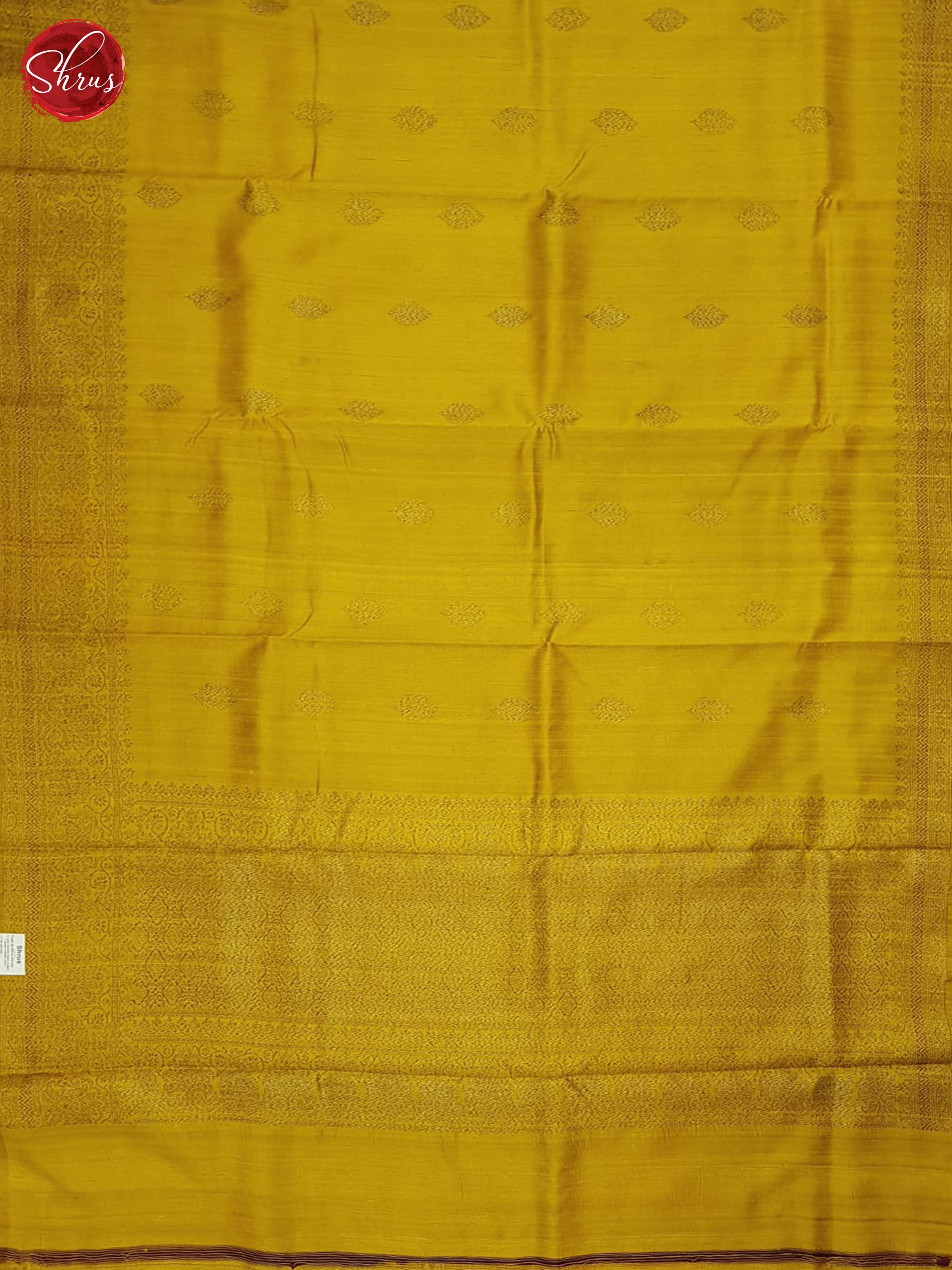 Mustard & Wine- Dupion Saree - Shop on ShrusEternity.com
