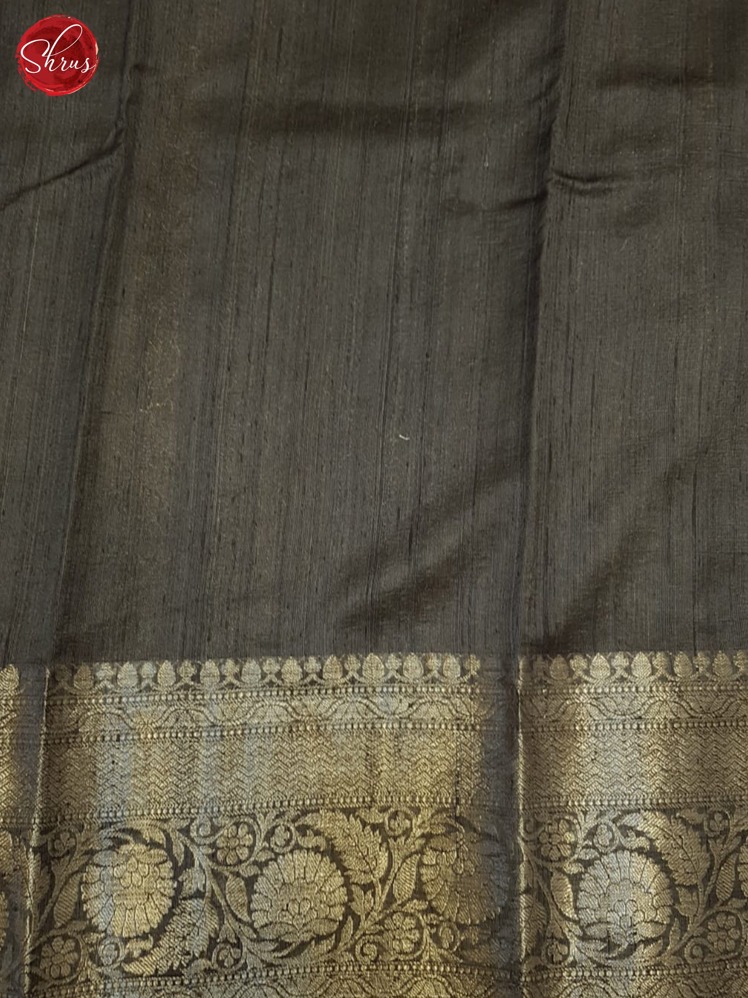 Grey (Single Tone) - Dupion Saree - Shop on ShrusEternity.com