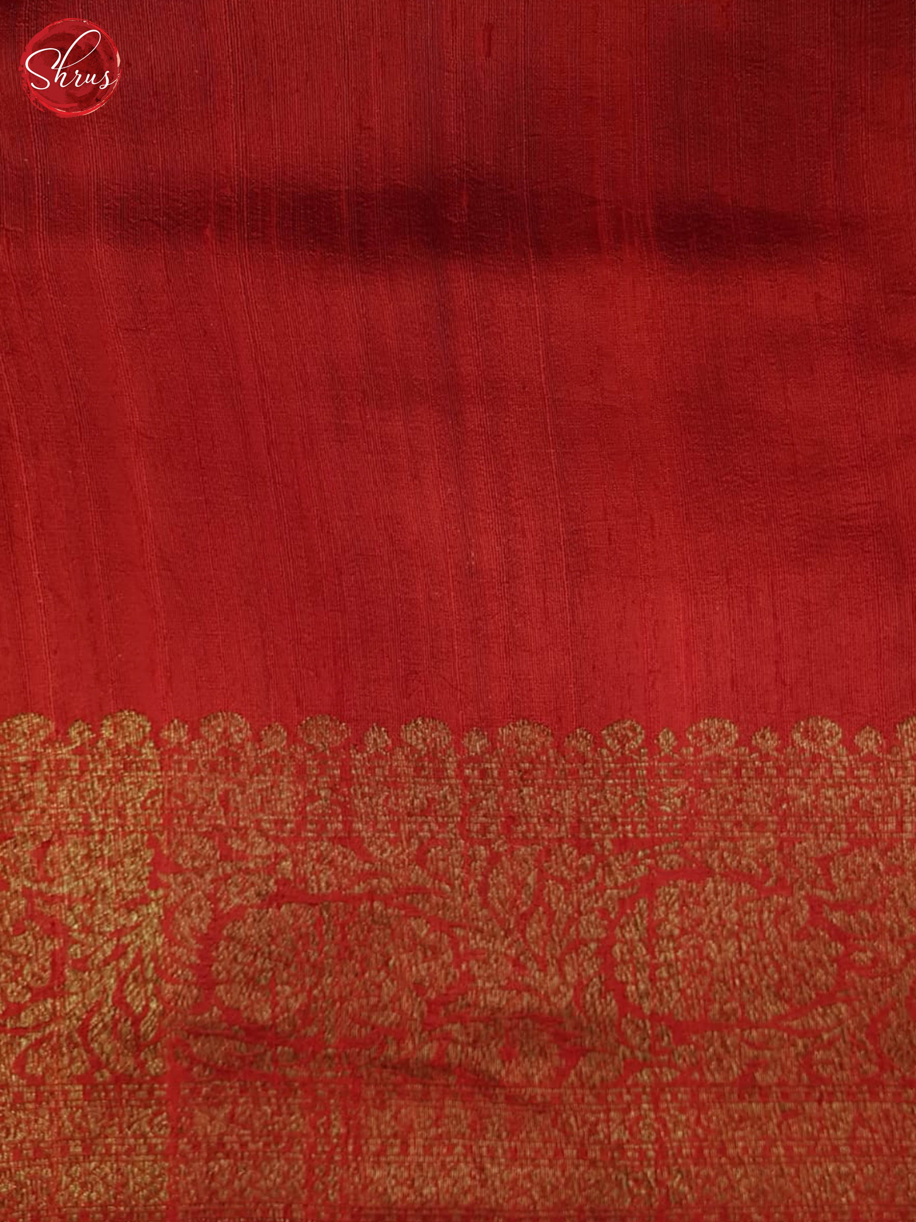 Black And Red- Dupion Silk Saree - Shop on ShrusEternity.com