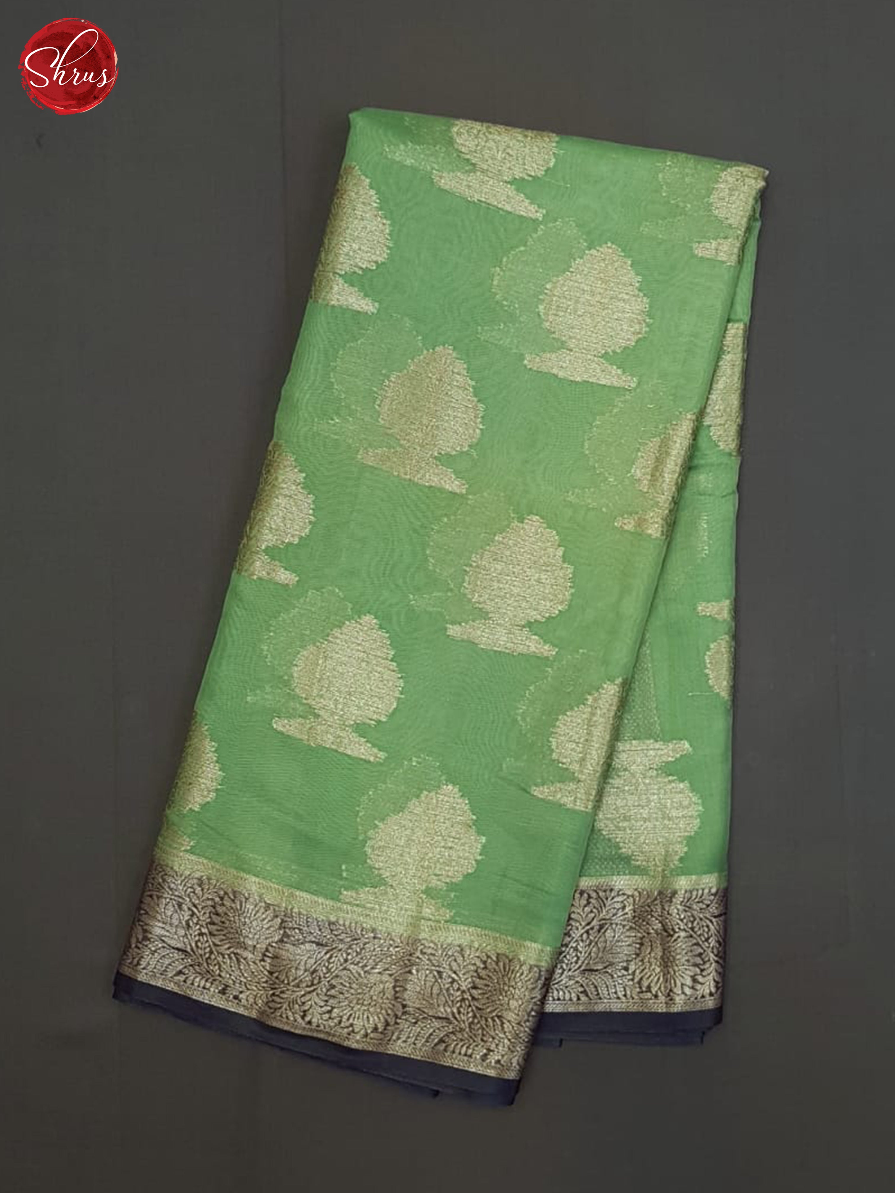 Green And Blue- North Silk Cotton Saree - Shop on ShrusEternity.com