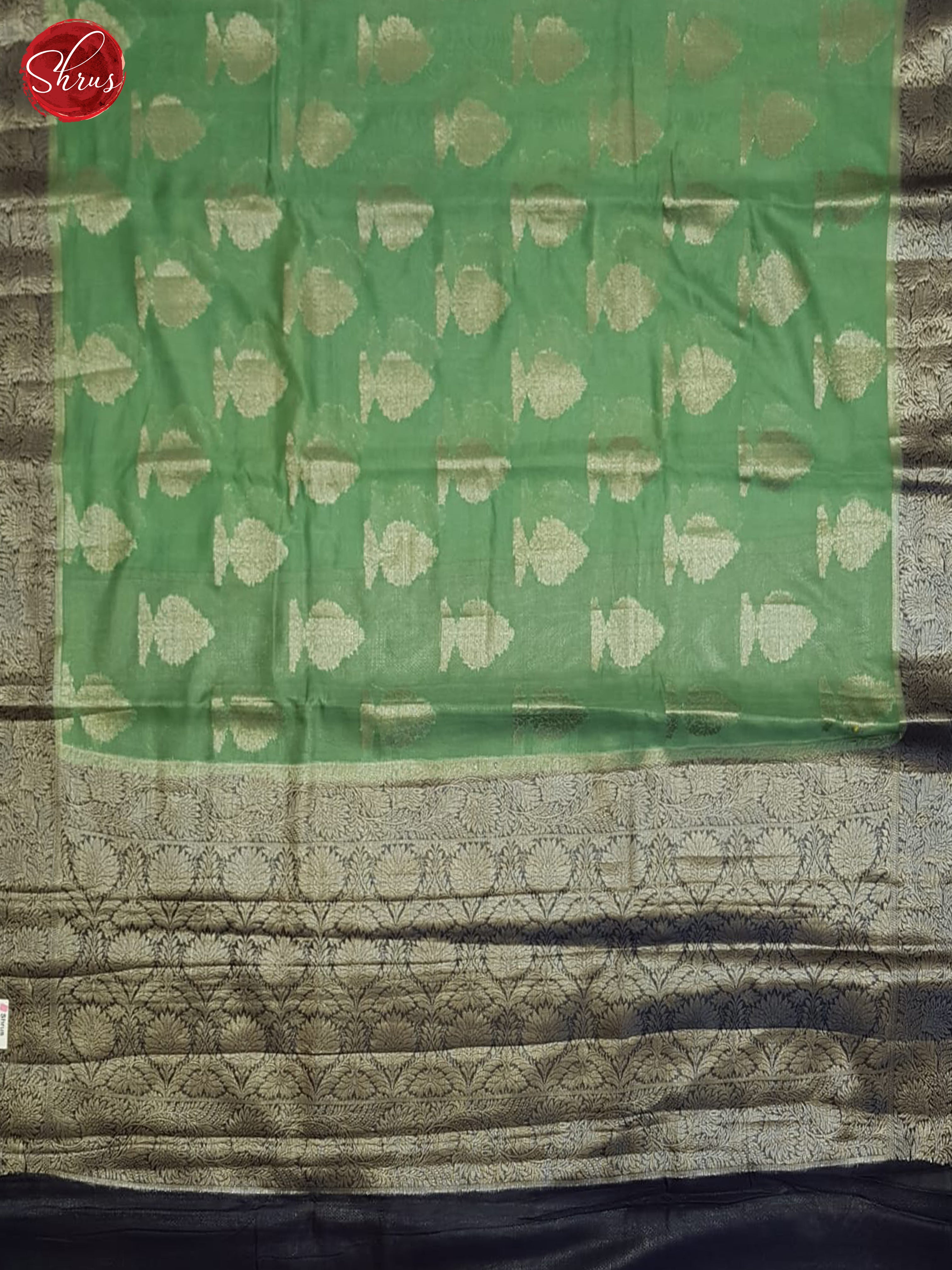 Green And Blue- North Silk Cotton Saree - Shop on ShrusEternity.com