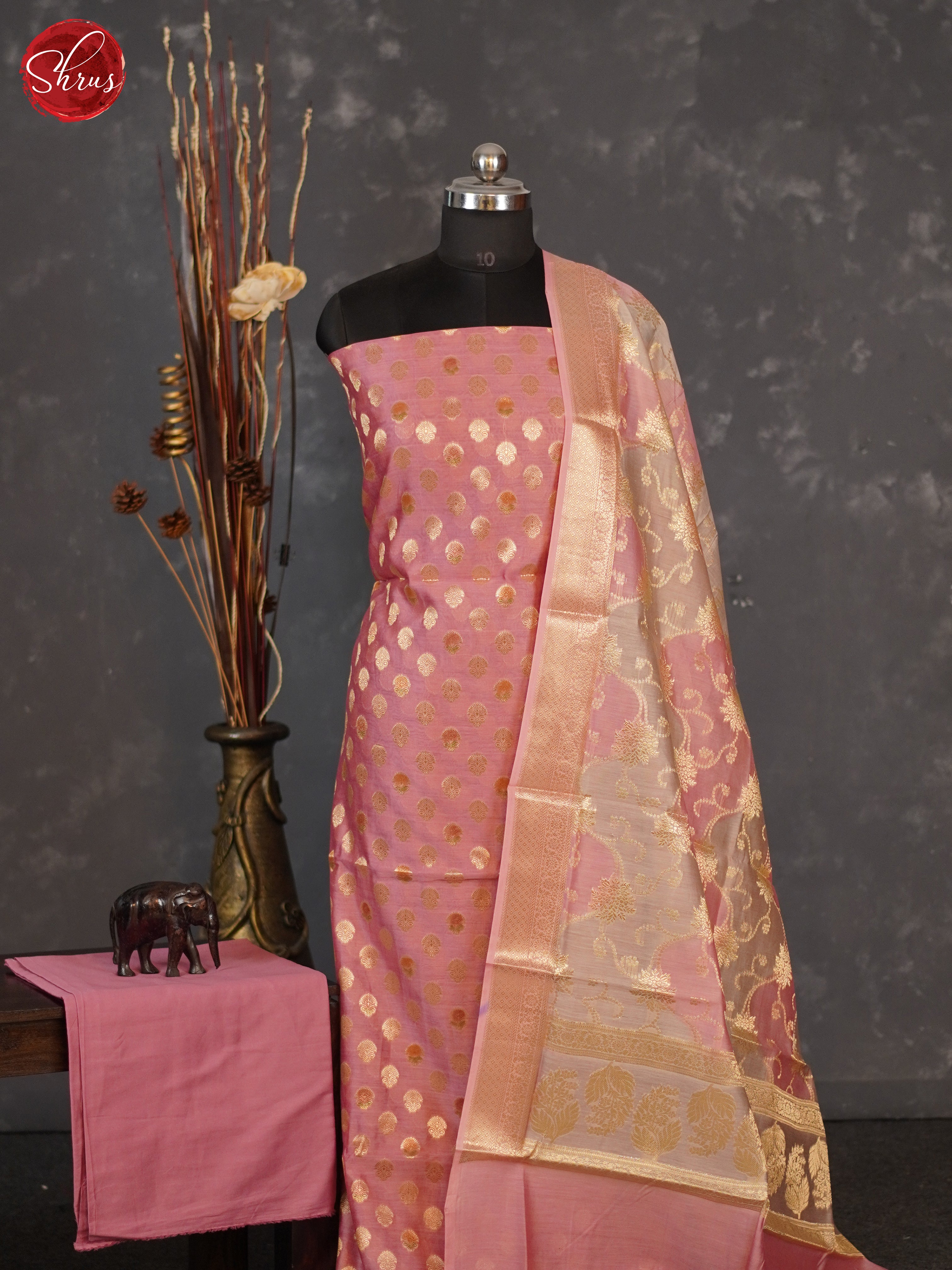 BHS10432 - Semi banaras salwar - Shop on ShrusEternity.com