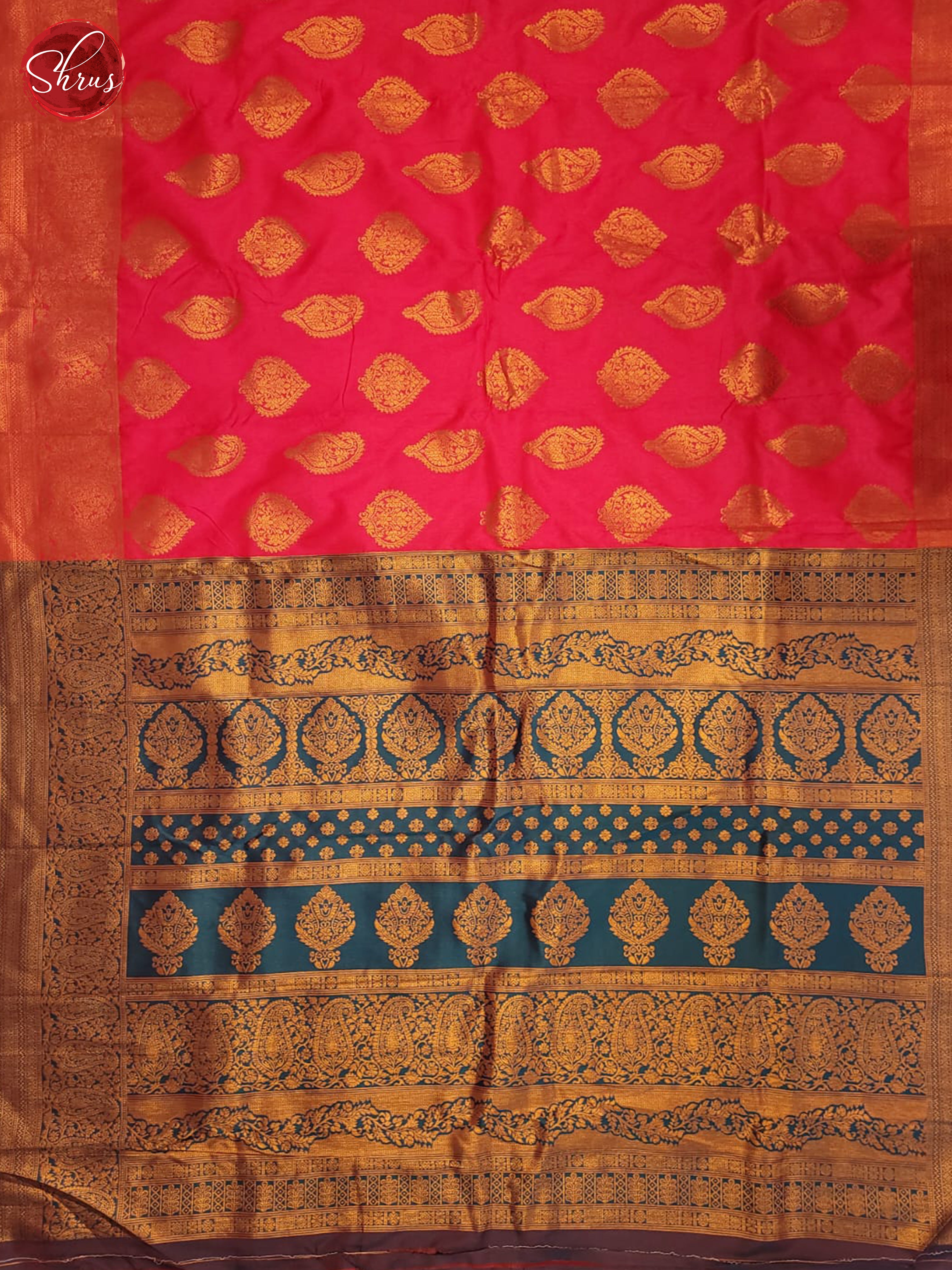 Pink & Purple - Semi Softsilk Saree - Shop on ShrusEternity.com