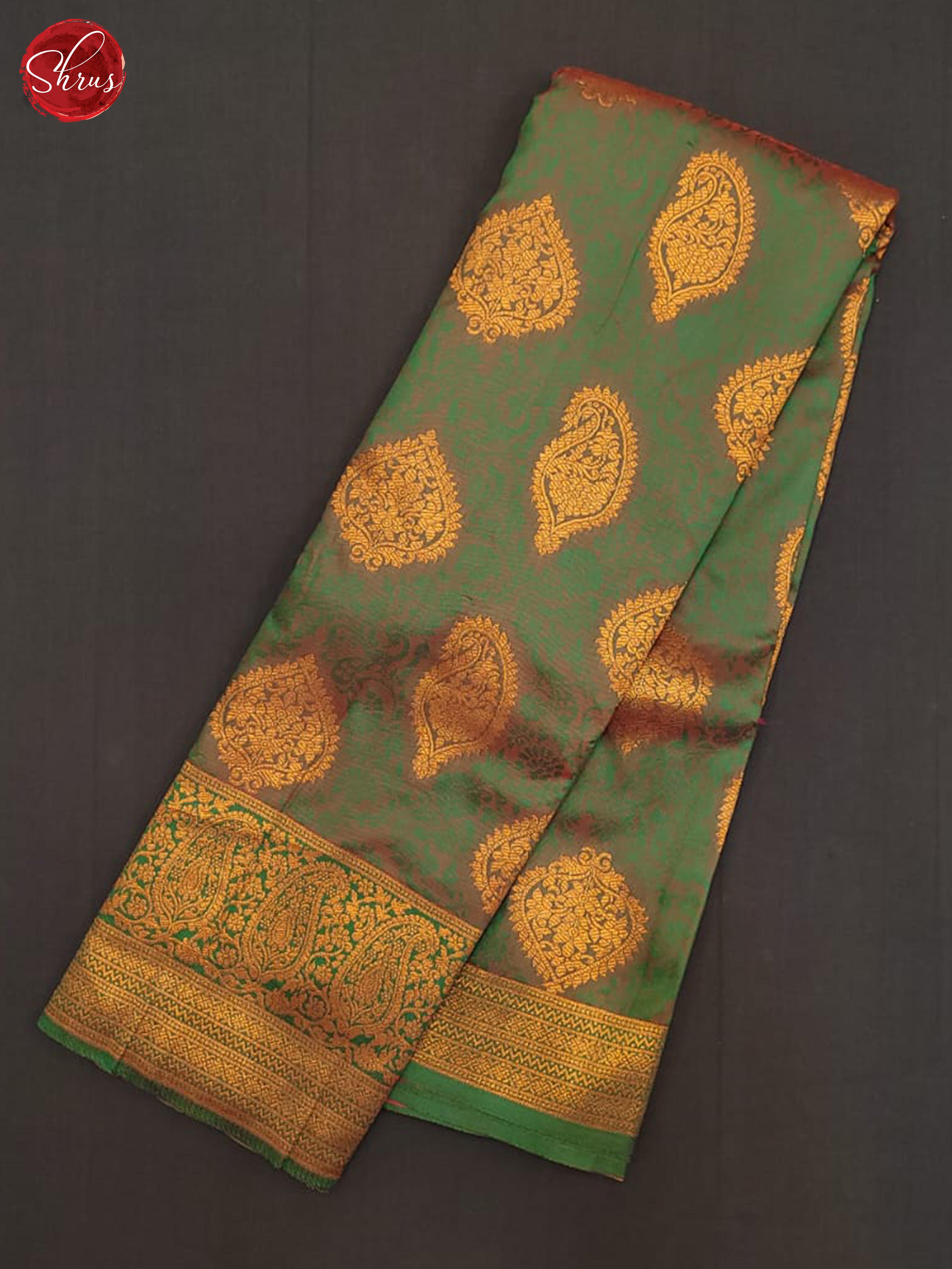 Green & Pink - Semi Softsilk Saree - Shop on ShrusEternity.com