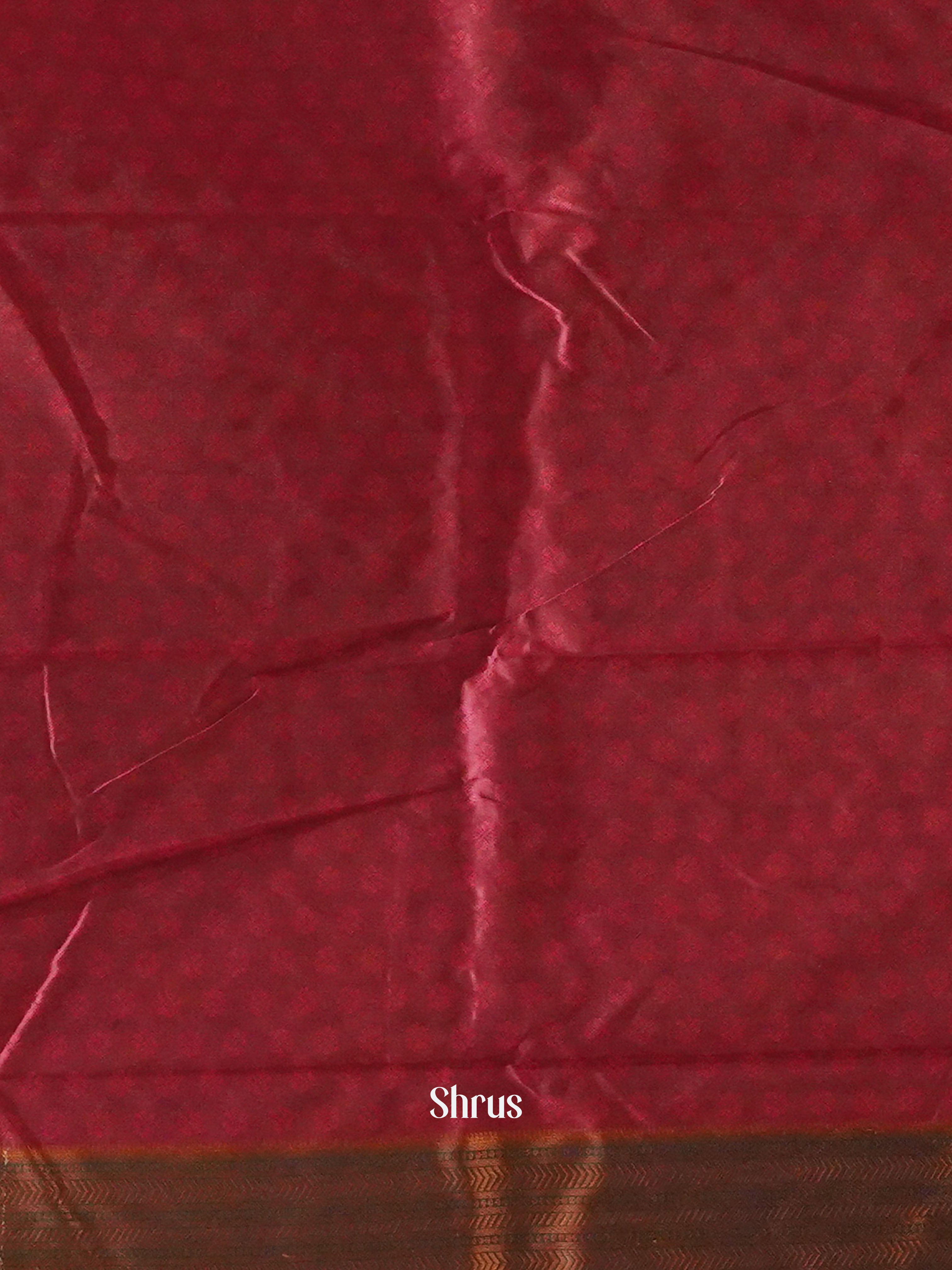 Green & Pink - Semi Softsilk Saree - Shop on ShrusEternity.com