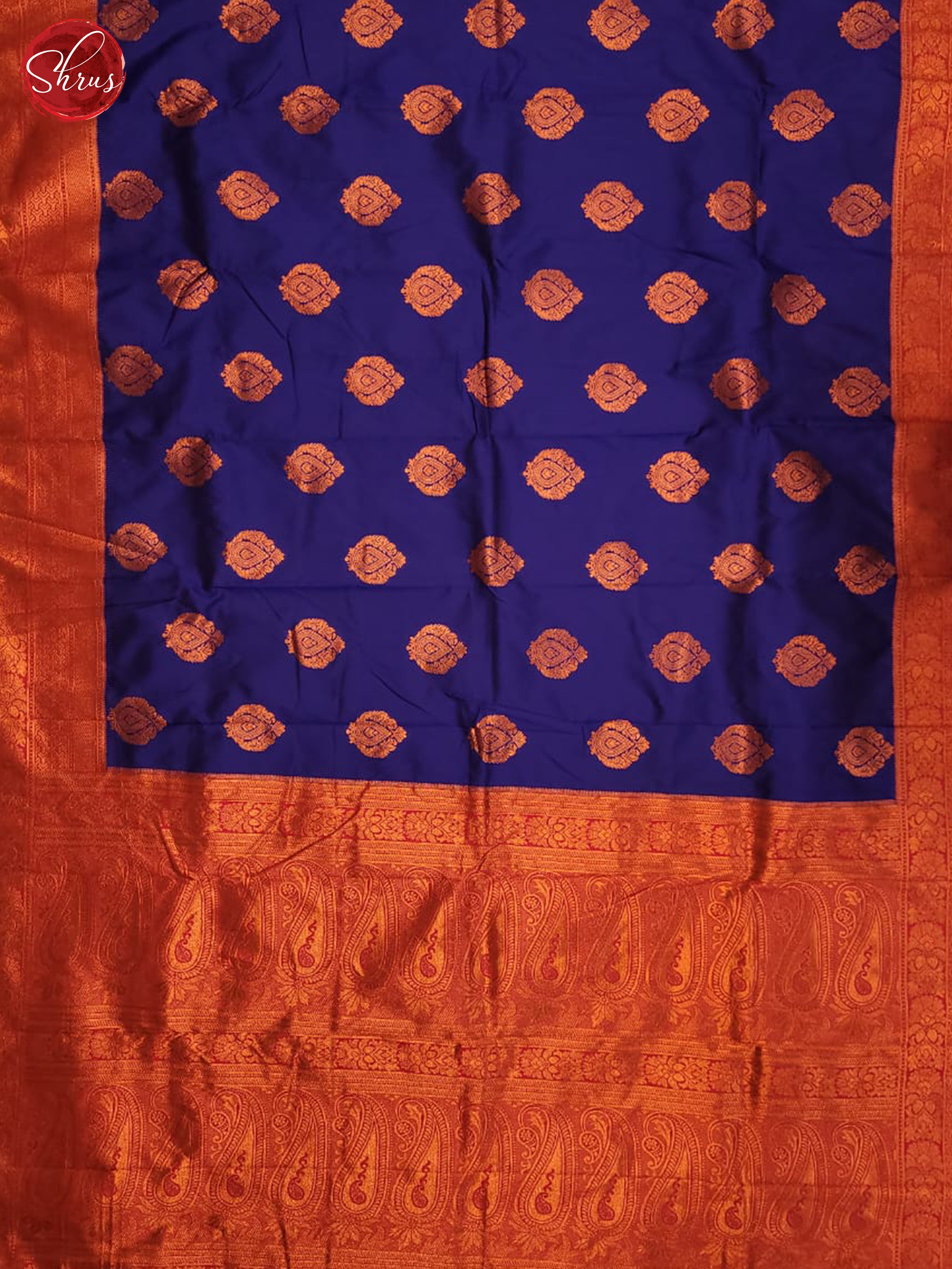 Blue & Pink - Semi Softsilk Saree - Shop on ShrusEternity.com