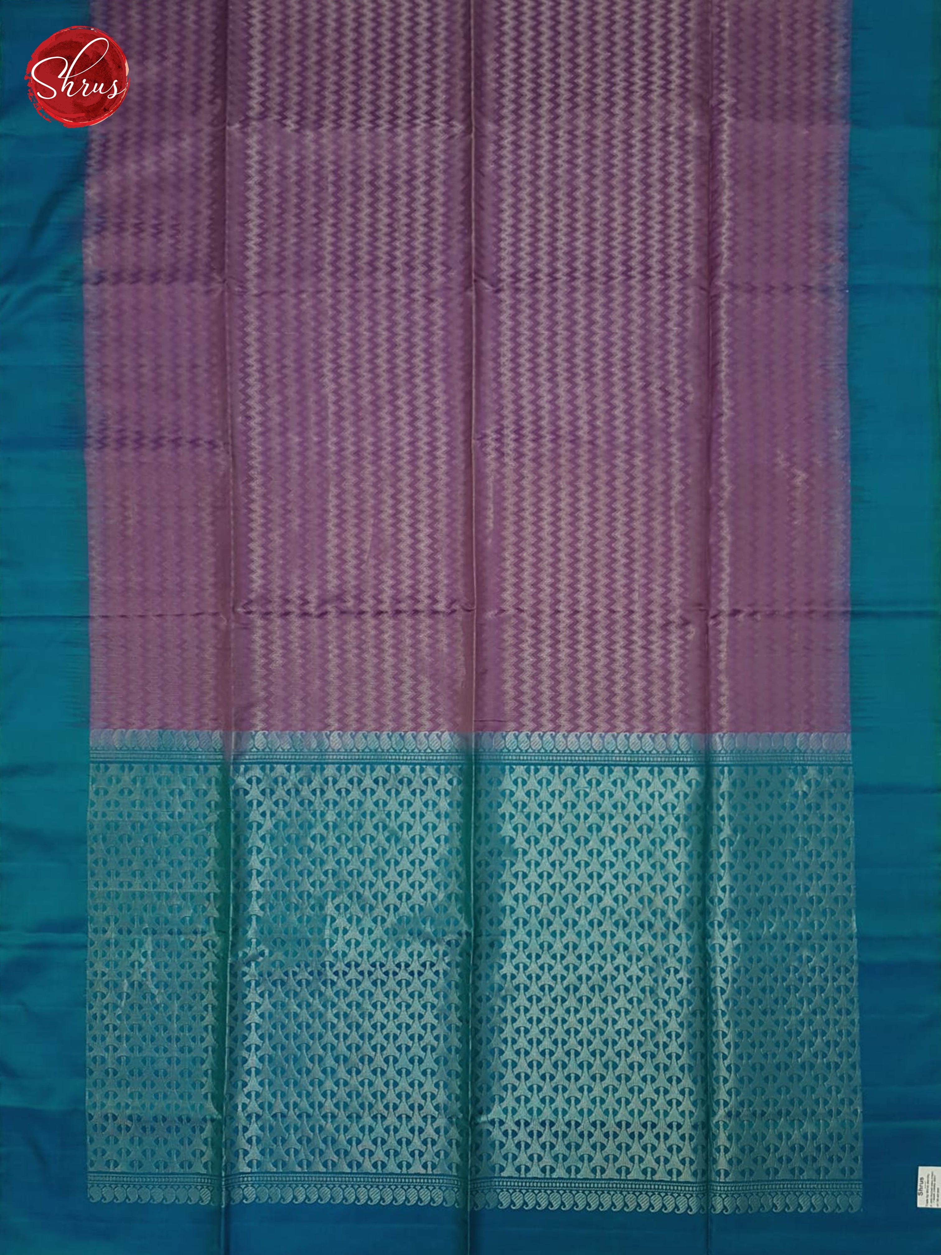 Dusty Lavender And Blue-Soft Silk Saree - Shop on ShrusEternity.com