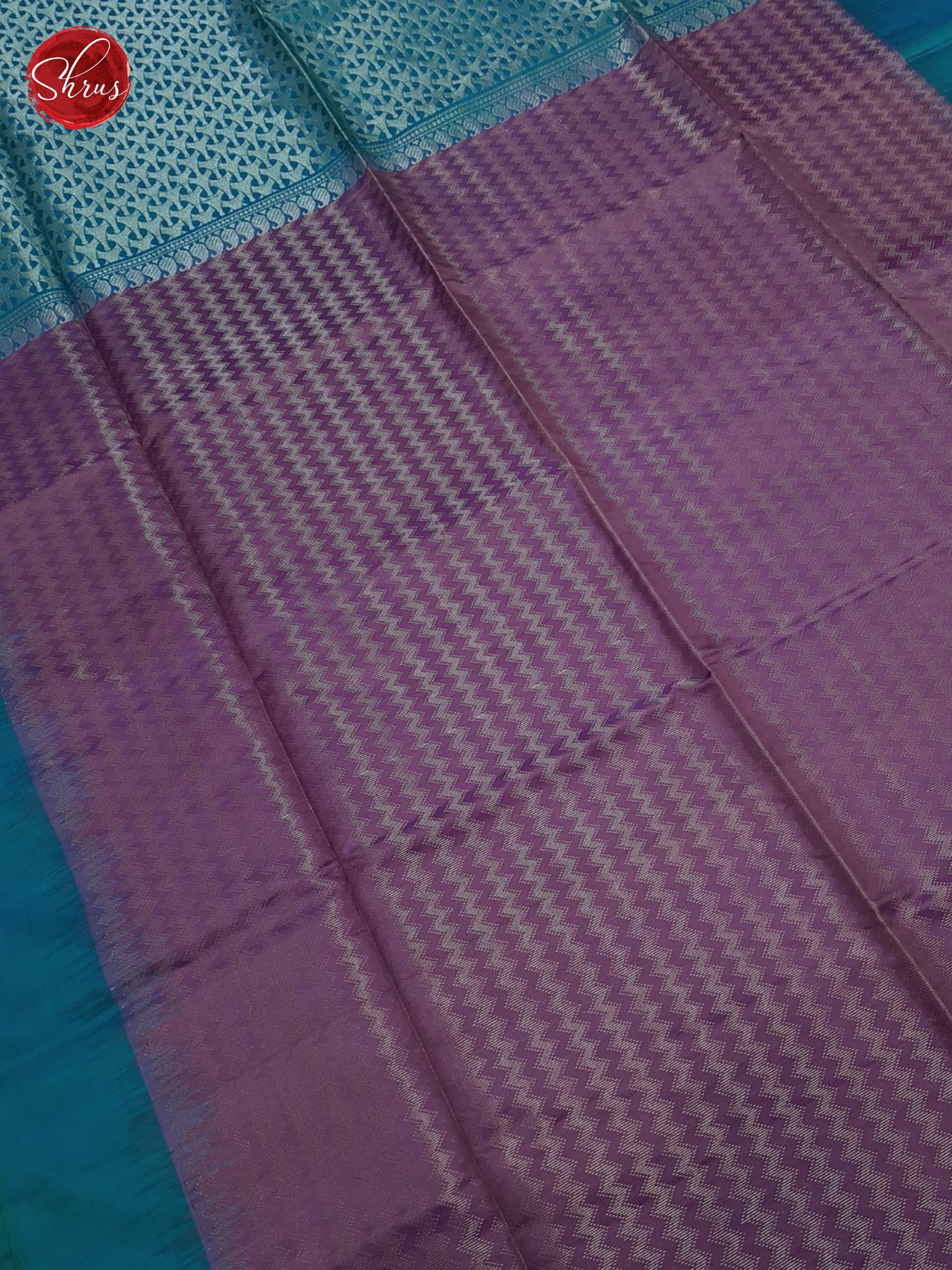 Dusty Lavender And Blue-Soft Silk Saree - Shop on ShrusEternity.com