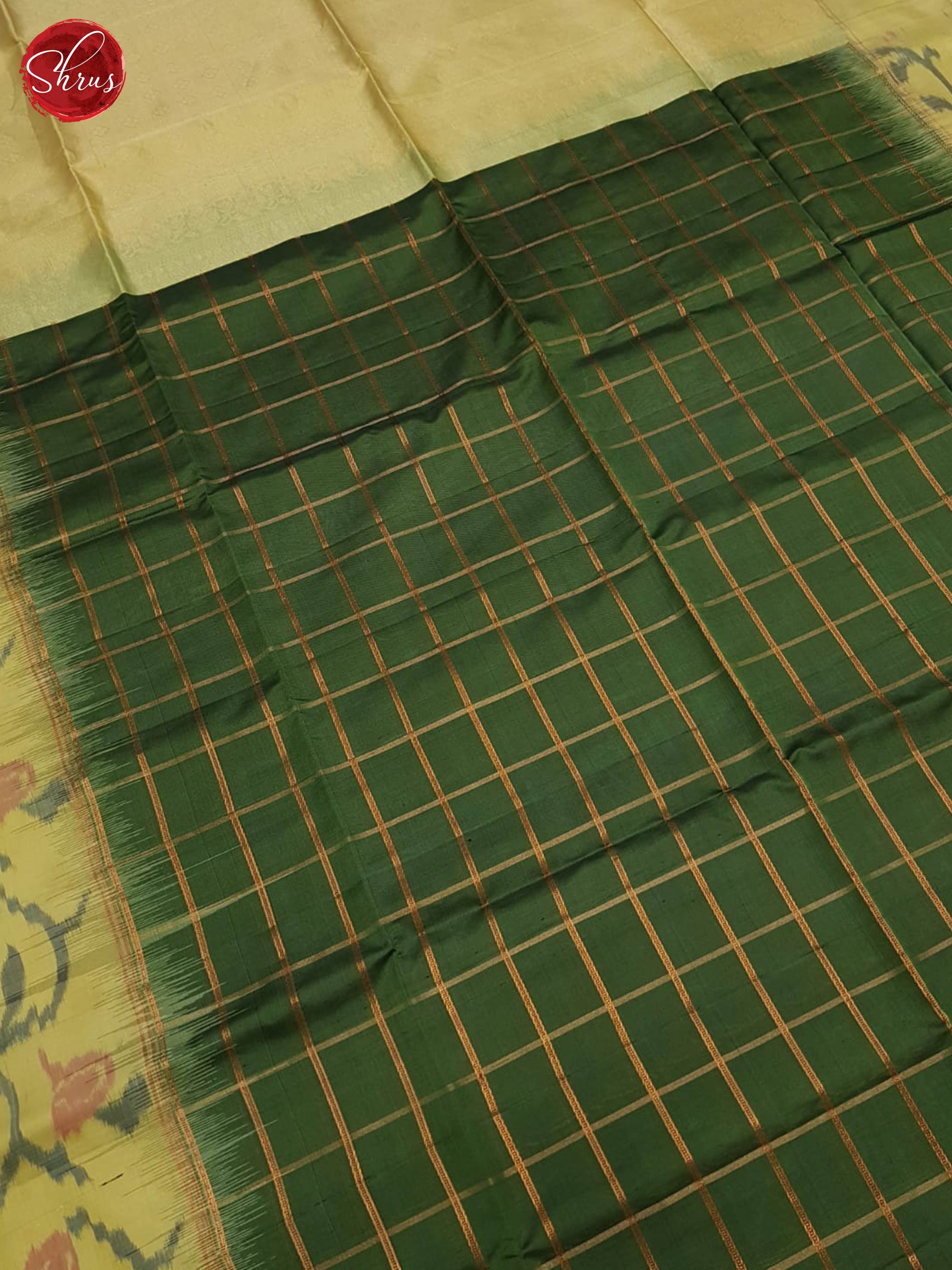 Green And Beige-Soft silk saree - Shop on ShrusEternity.com