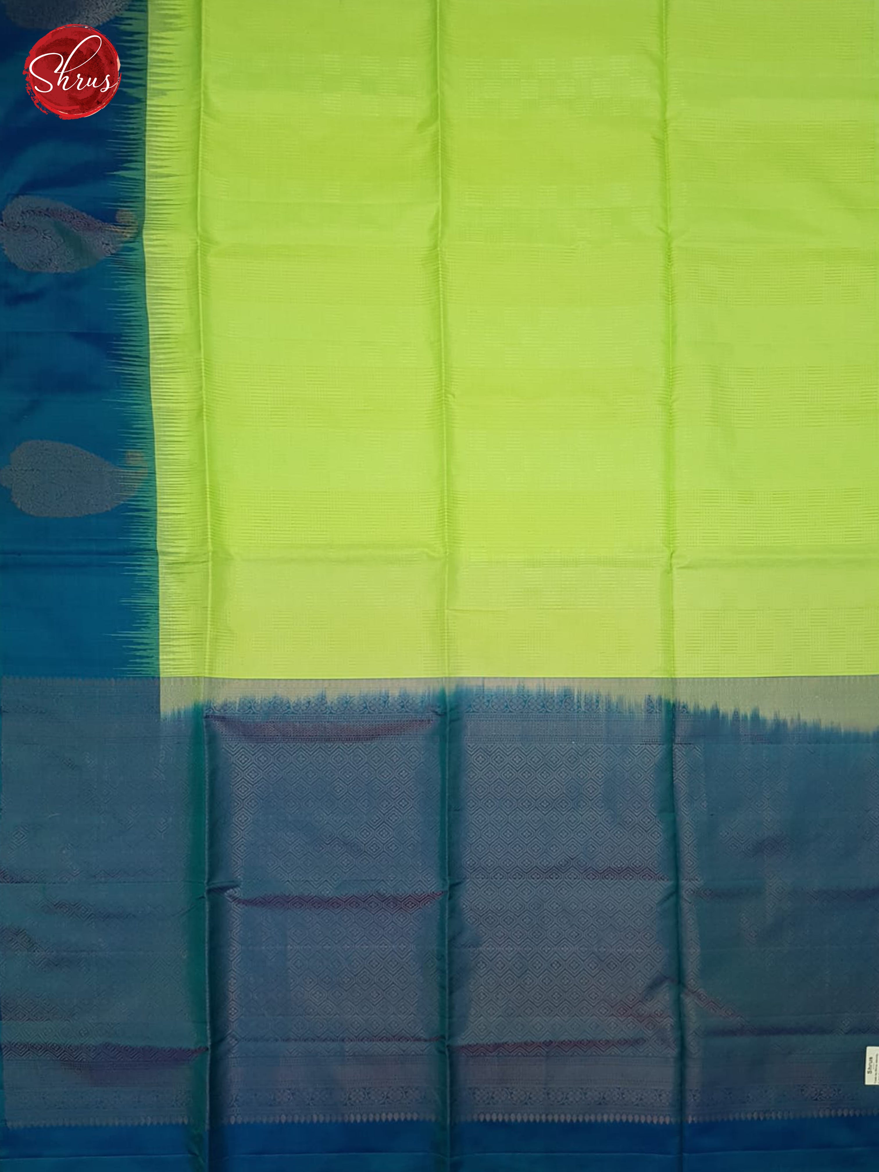 Green And Blue-Soft silk saree - Shop on ShrusEternity.com