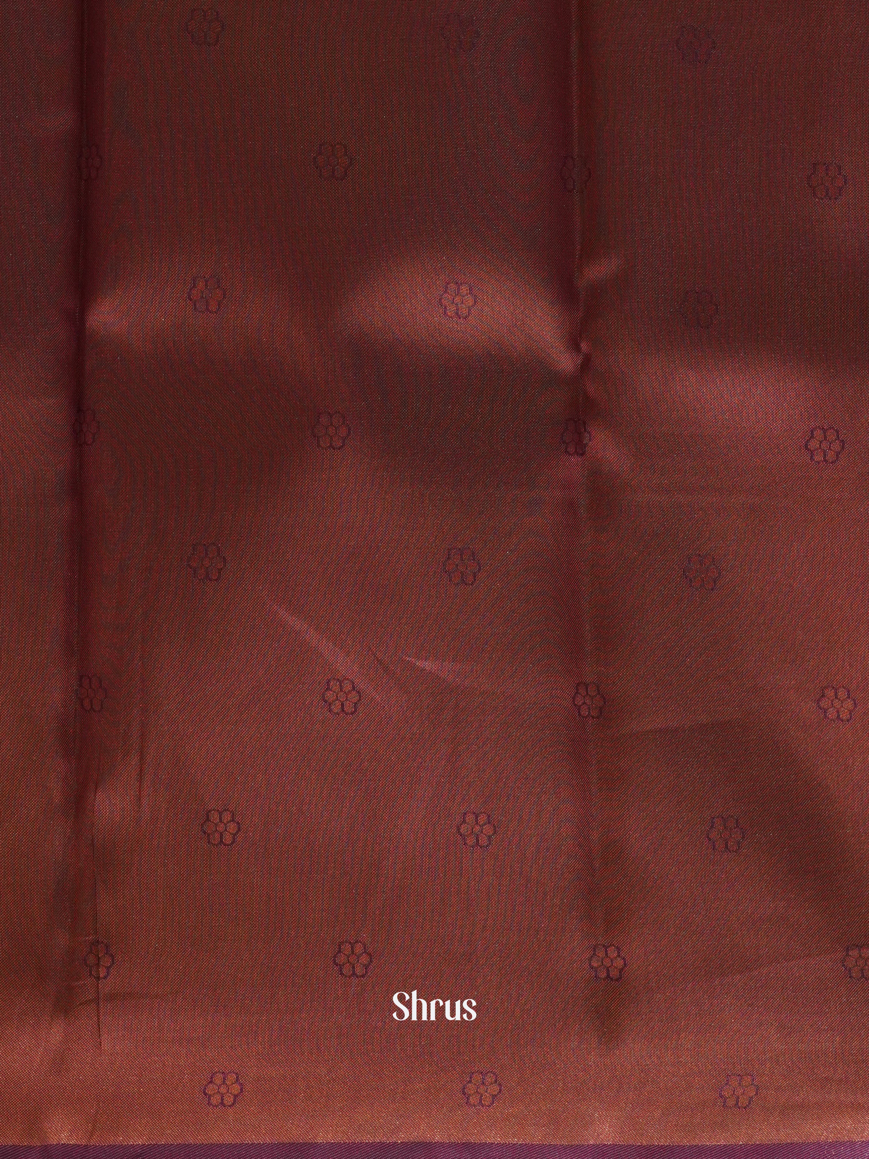 Blue & Purple - Semi Kanchipuram Saree - Shop on ShrusEternity.com