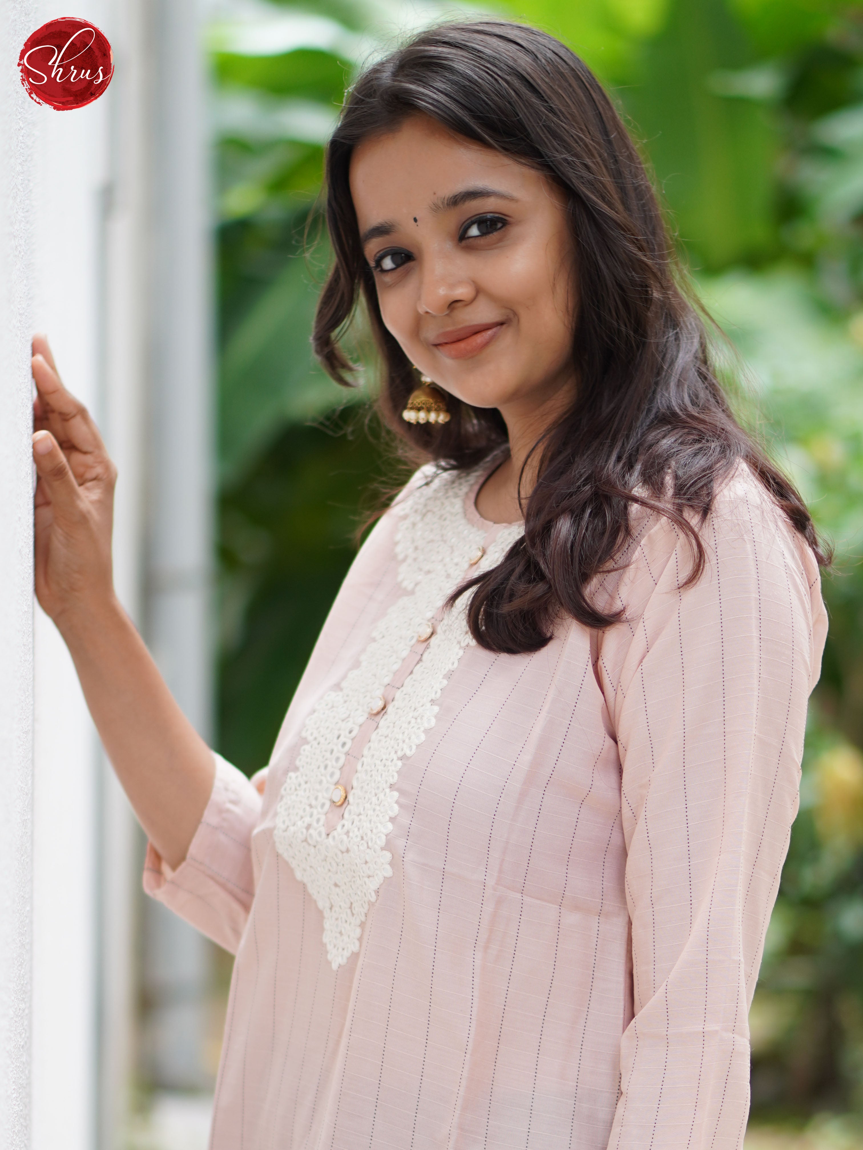 Pink - Embroidered Straight Readymade Kurti - Shop on ShrusEternity.com