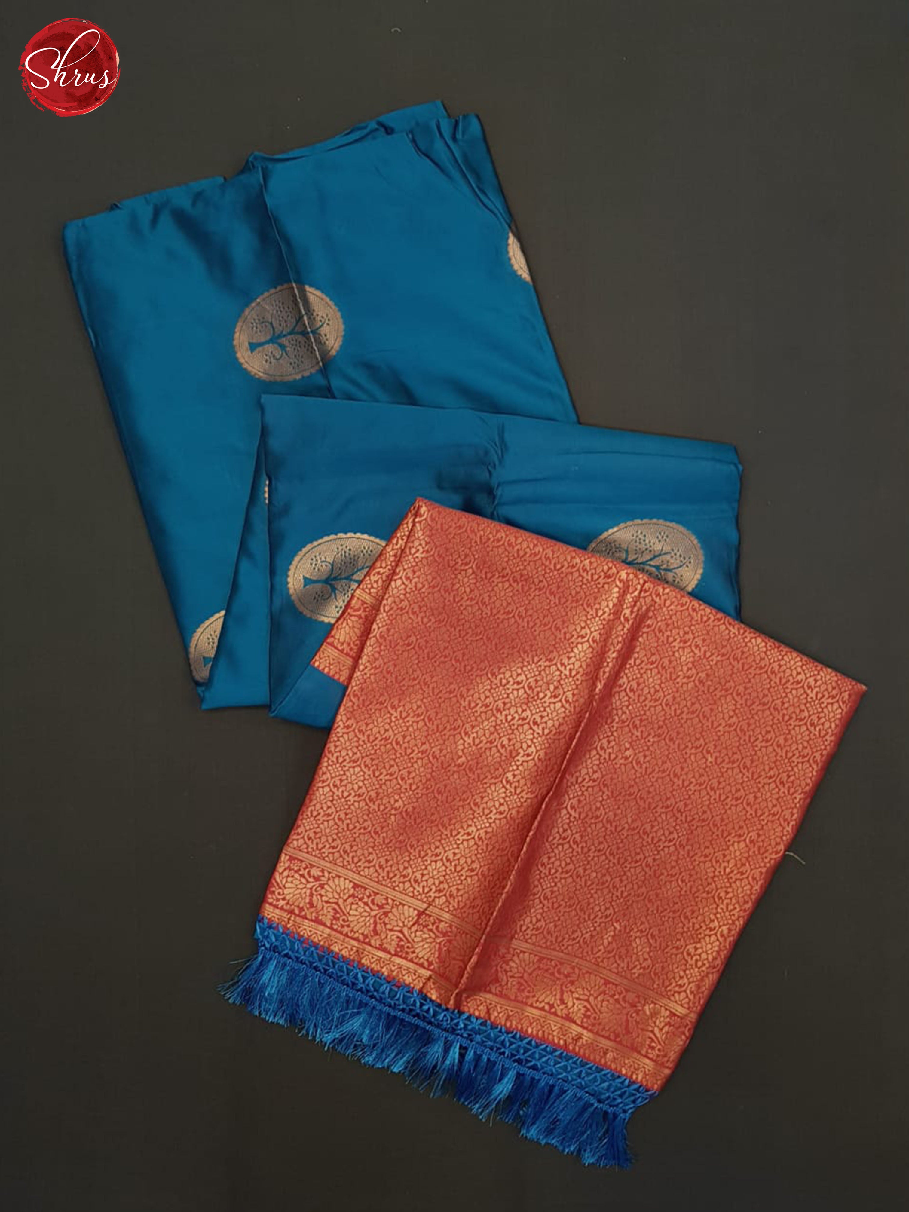 Blue And Pink-Semi soft silk saree - Shop on ShrusEternity.com