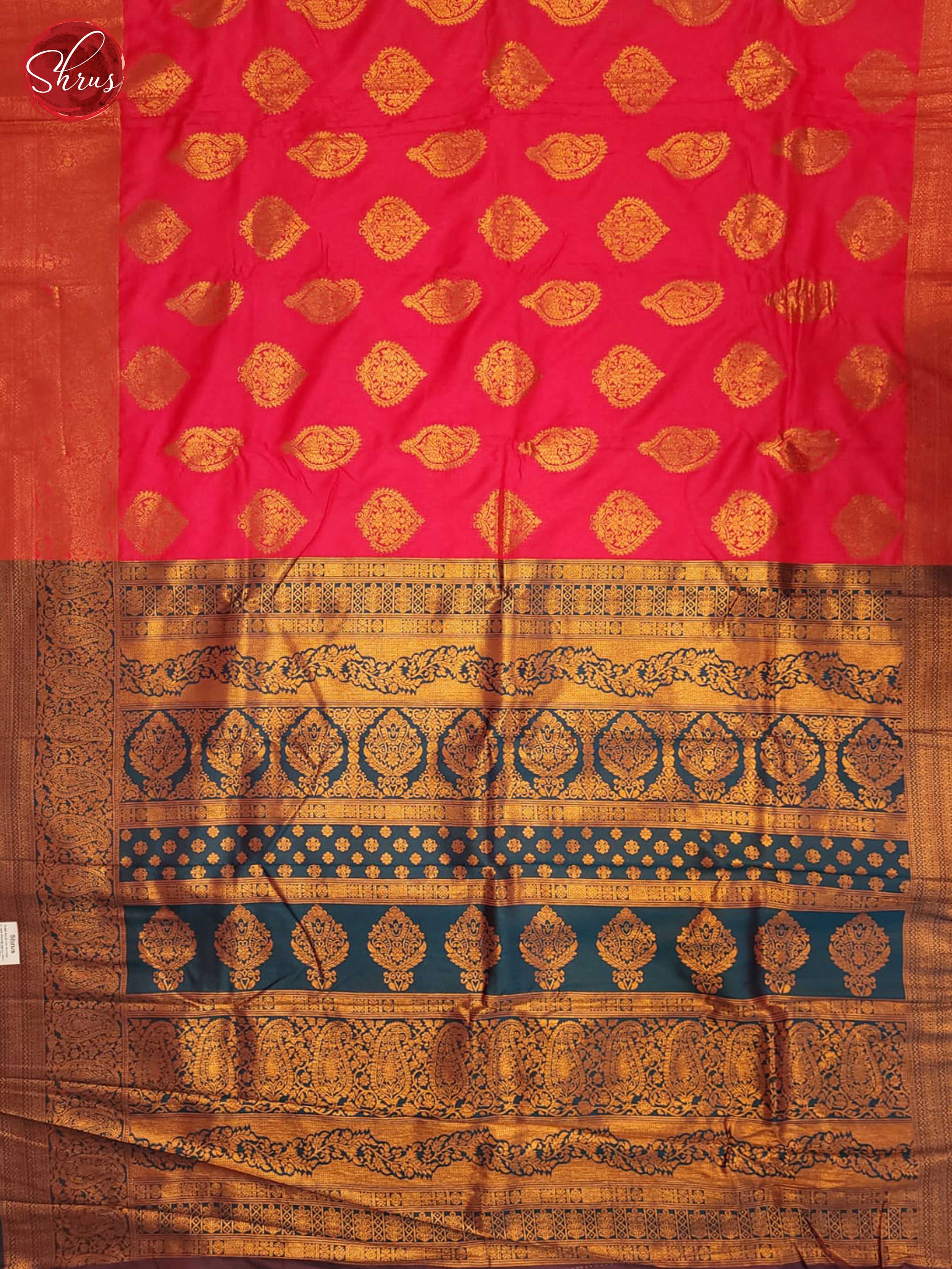 BHS17004 - Semi kanchipuram Saree - Shop on ShrusEternity.com
