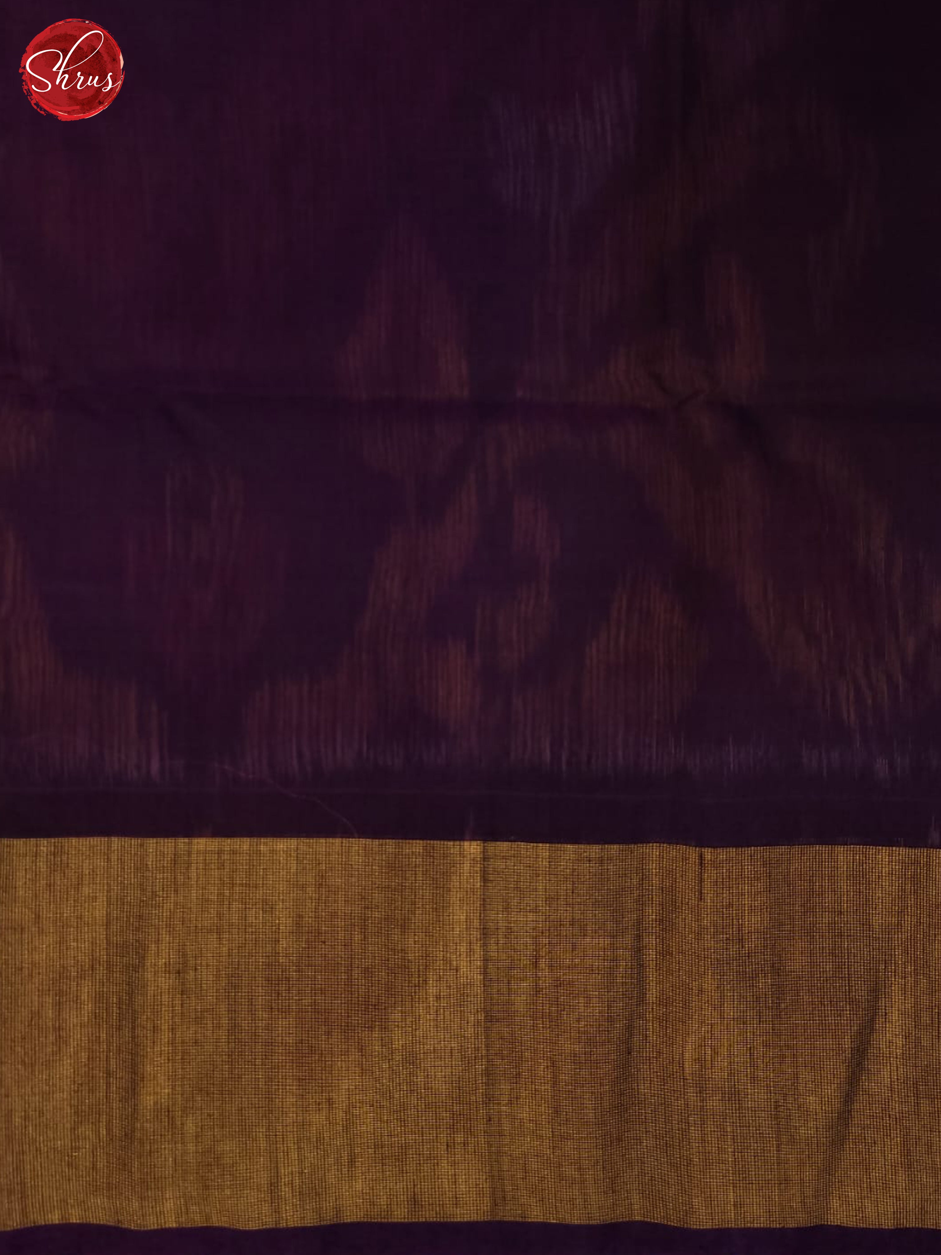Maroon and violet-pochampally Silk Cotton Saree - Shop on ShrusEternity.com