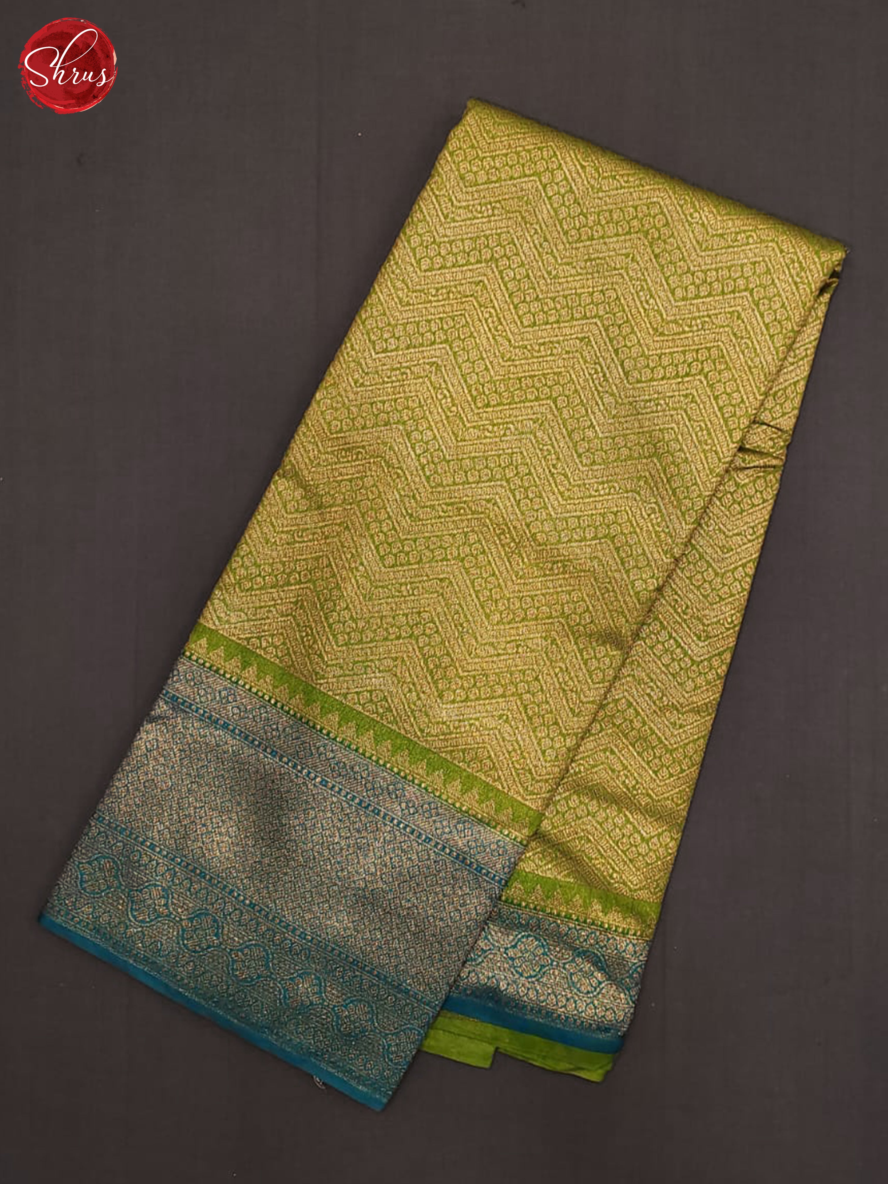 Green & Teal - Semi Tanchoi Saree - Shop on ShrusEternity.com