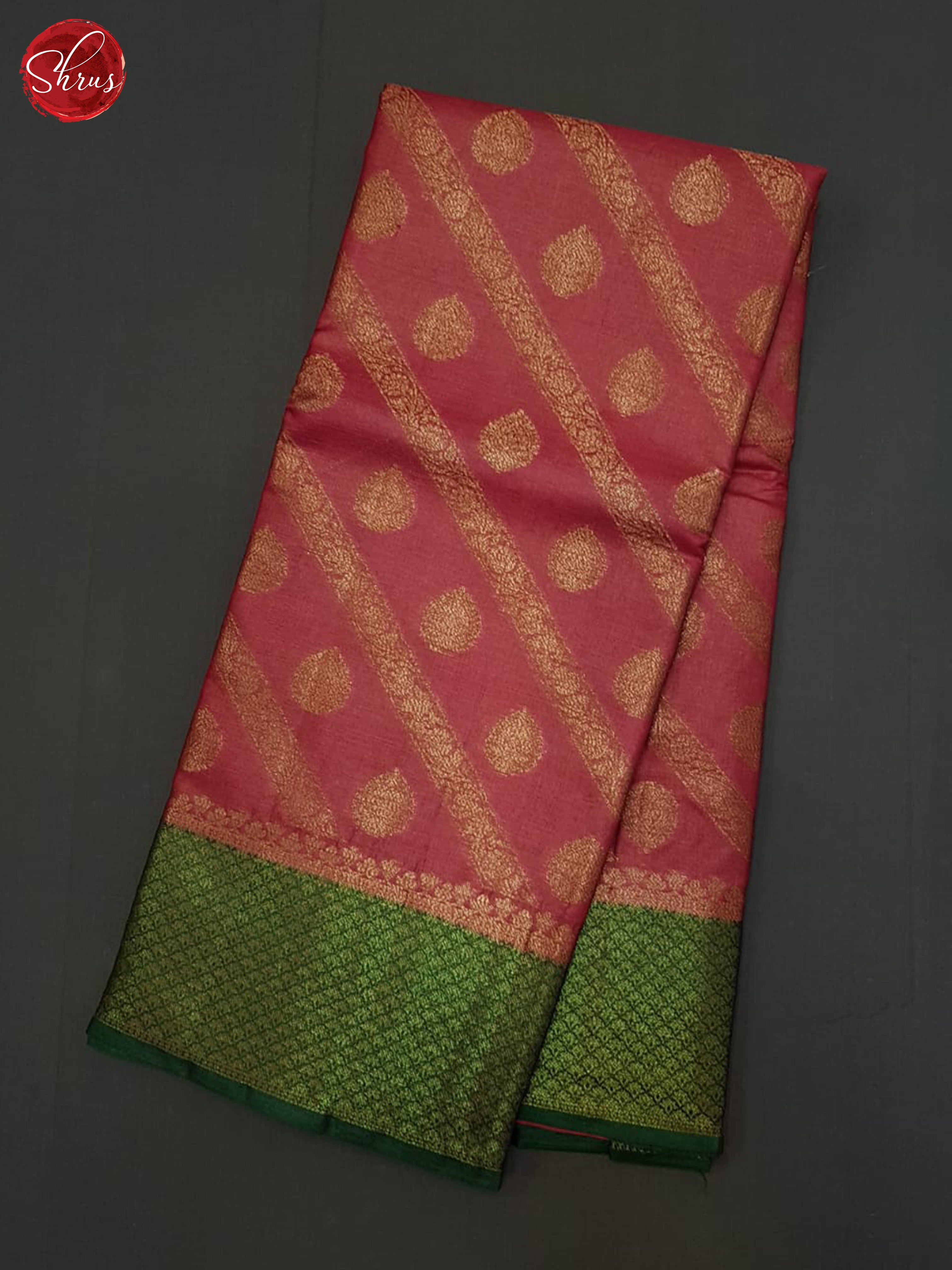 Red And Green- Tussar Saree - Shop on ShrusEternity.com