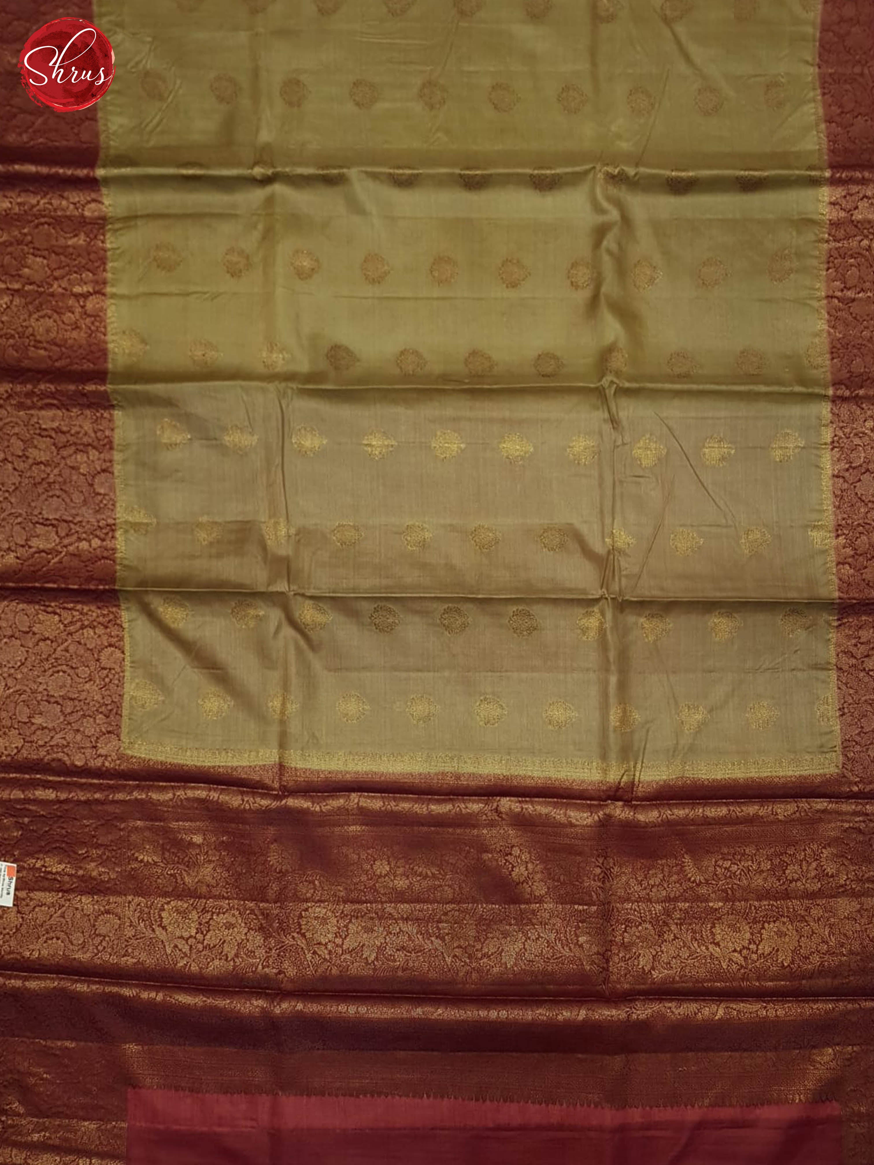 Chickoo And Maroon- Tussar Saree - Shop on ShrusEternity.com