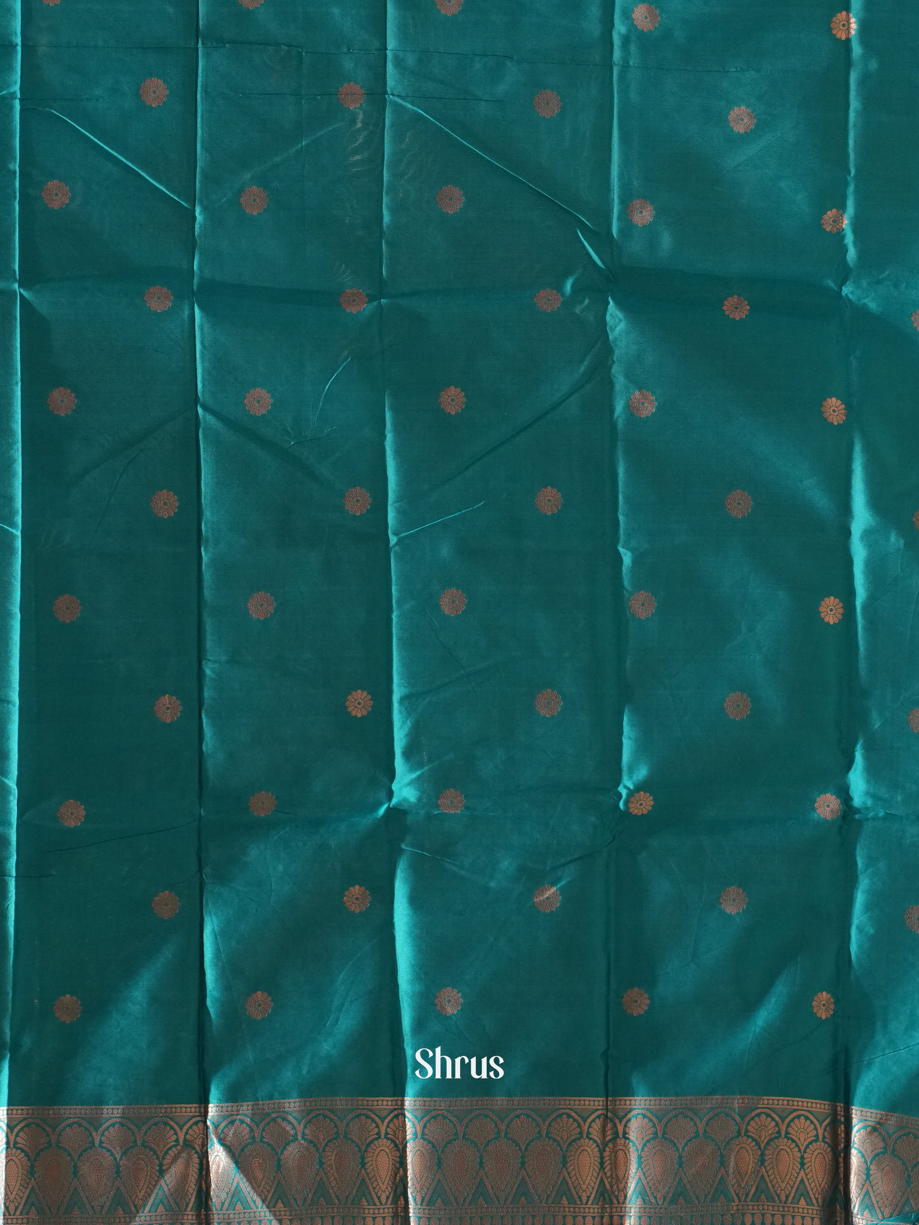 Green & Black - Semi Softsilk Saree - Shop on ShrusEternity.com