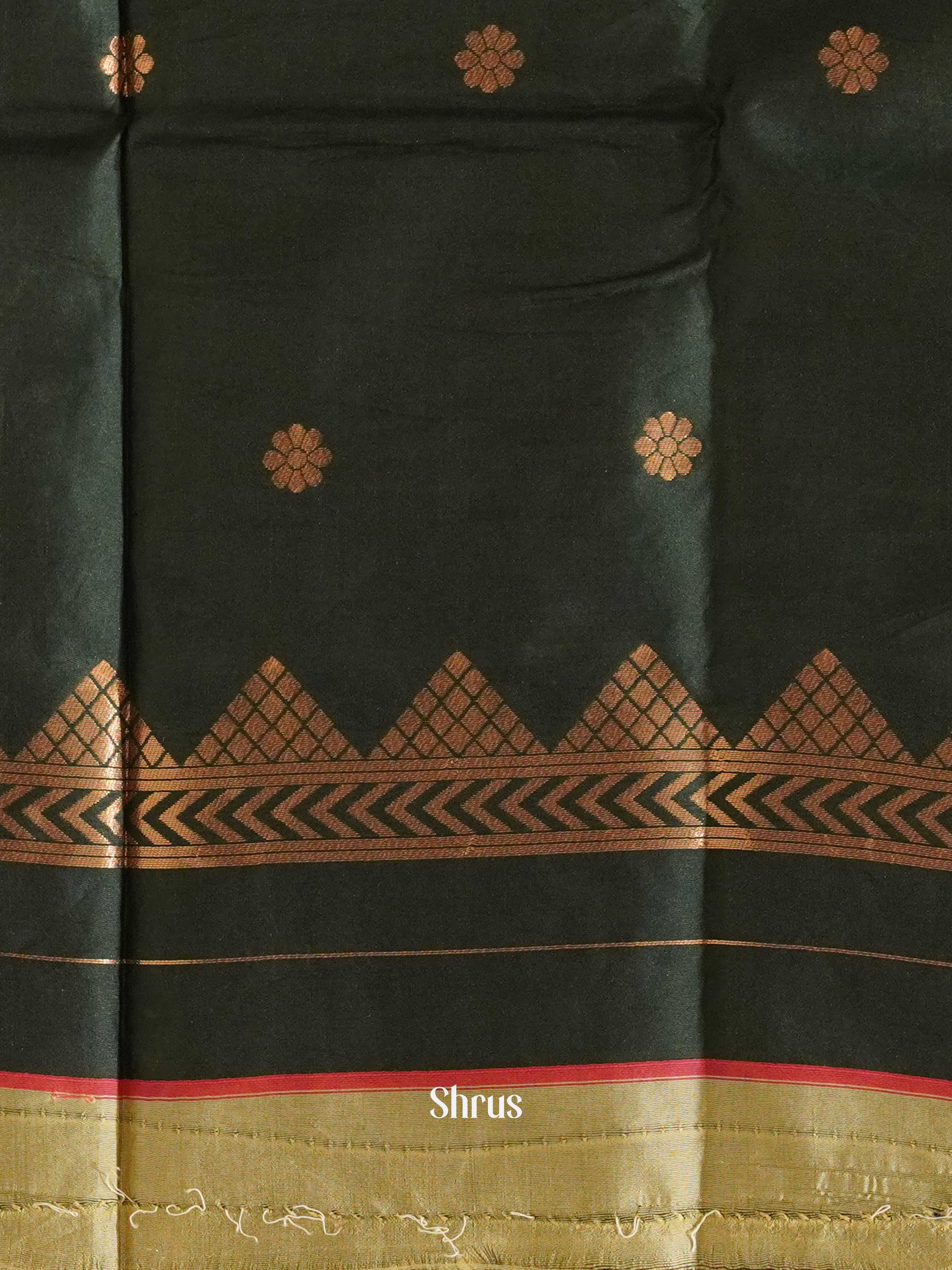 Pink And Green- Semi Soft Silk Saree - Shop on ShrusEternity.com