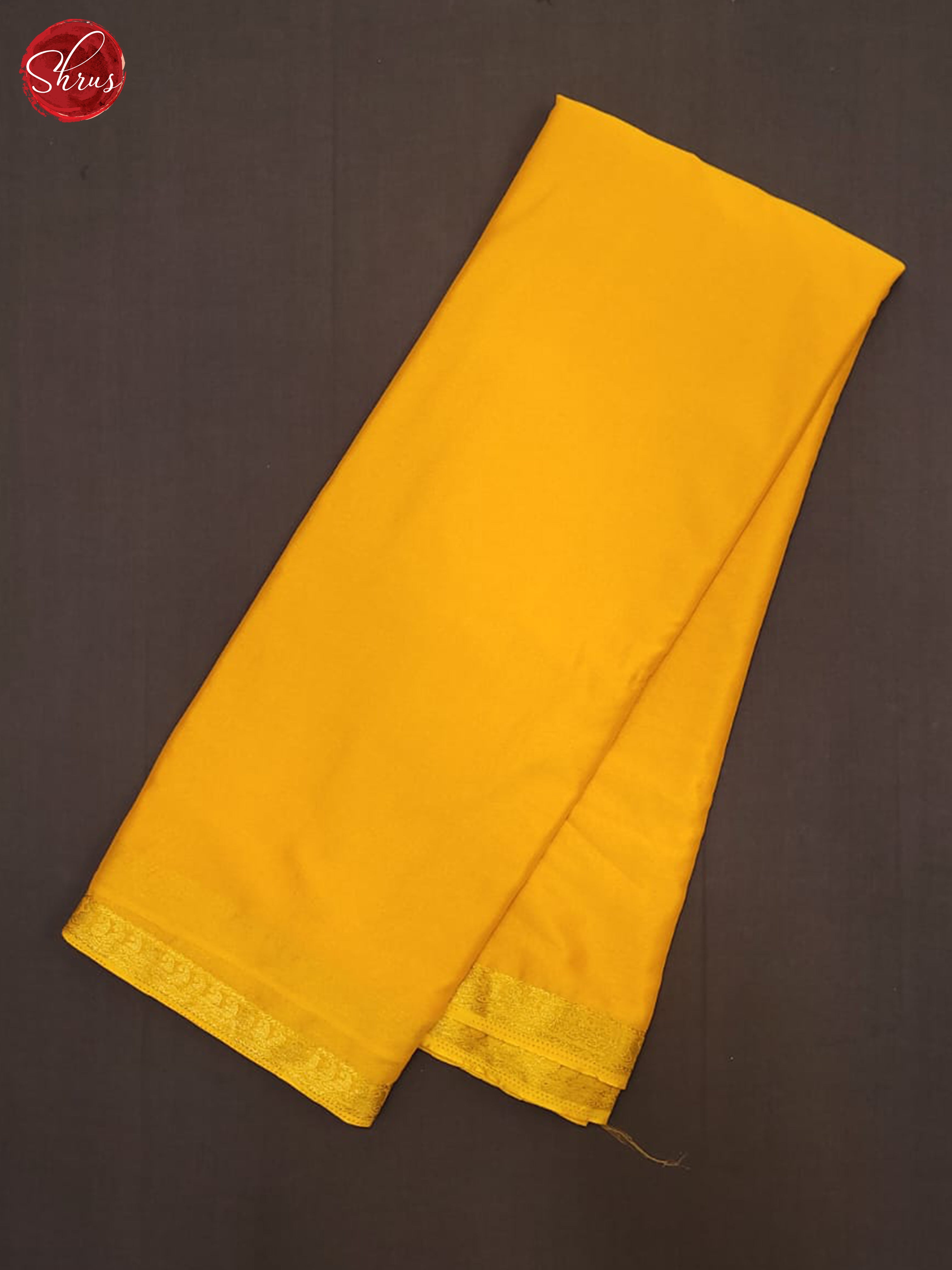 Yellow(Single Tone)- Semi Mysoresilk Saree - Shop on ShrusEternity.com
