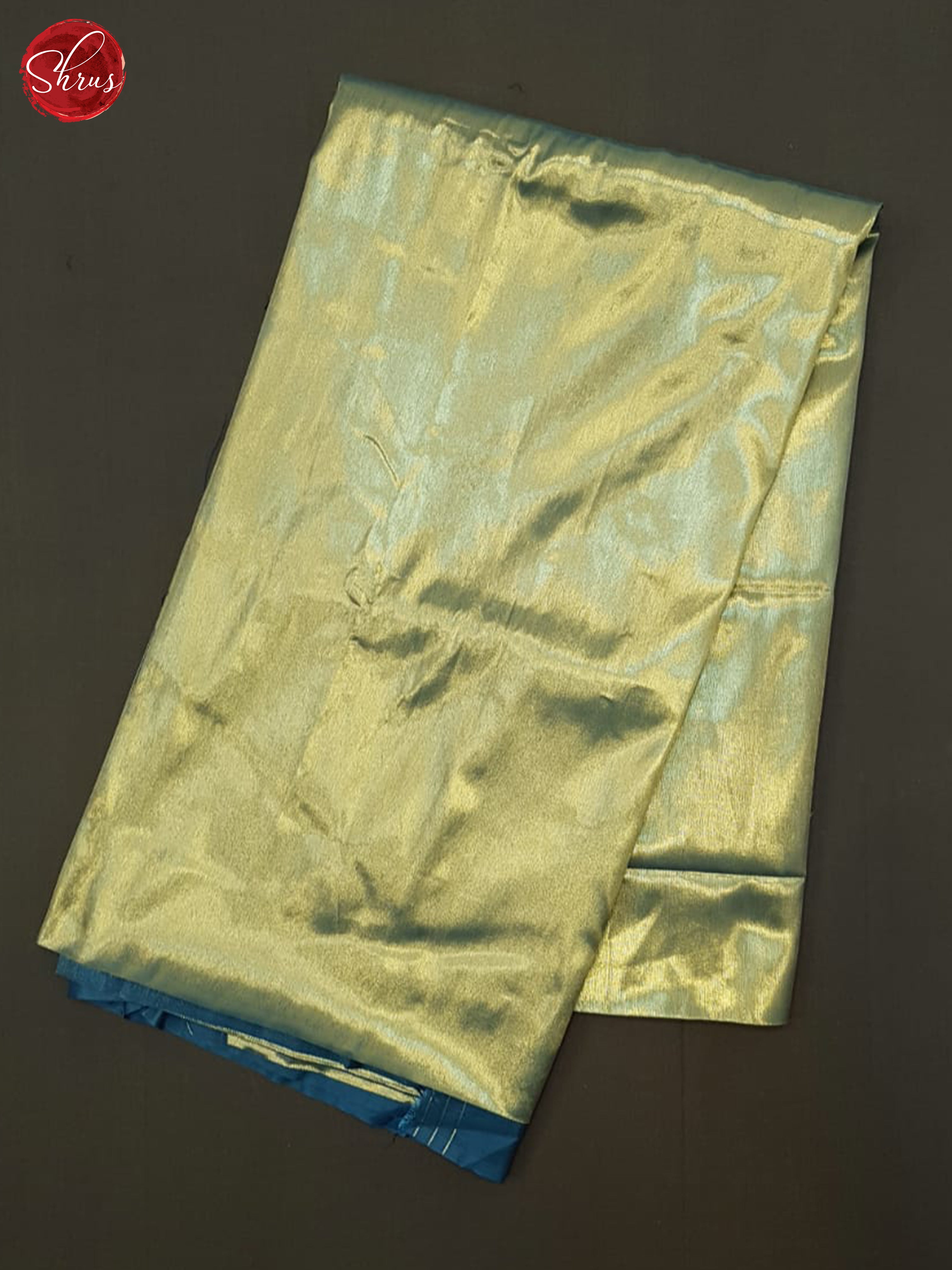 Blue(Single Tone) - Semi Tissue Saree - Shop on ShrusEternity.com