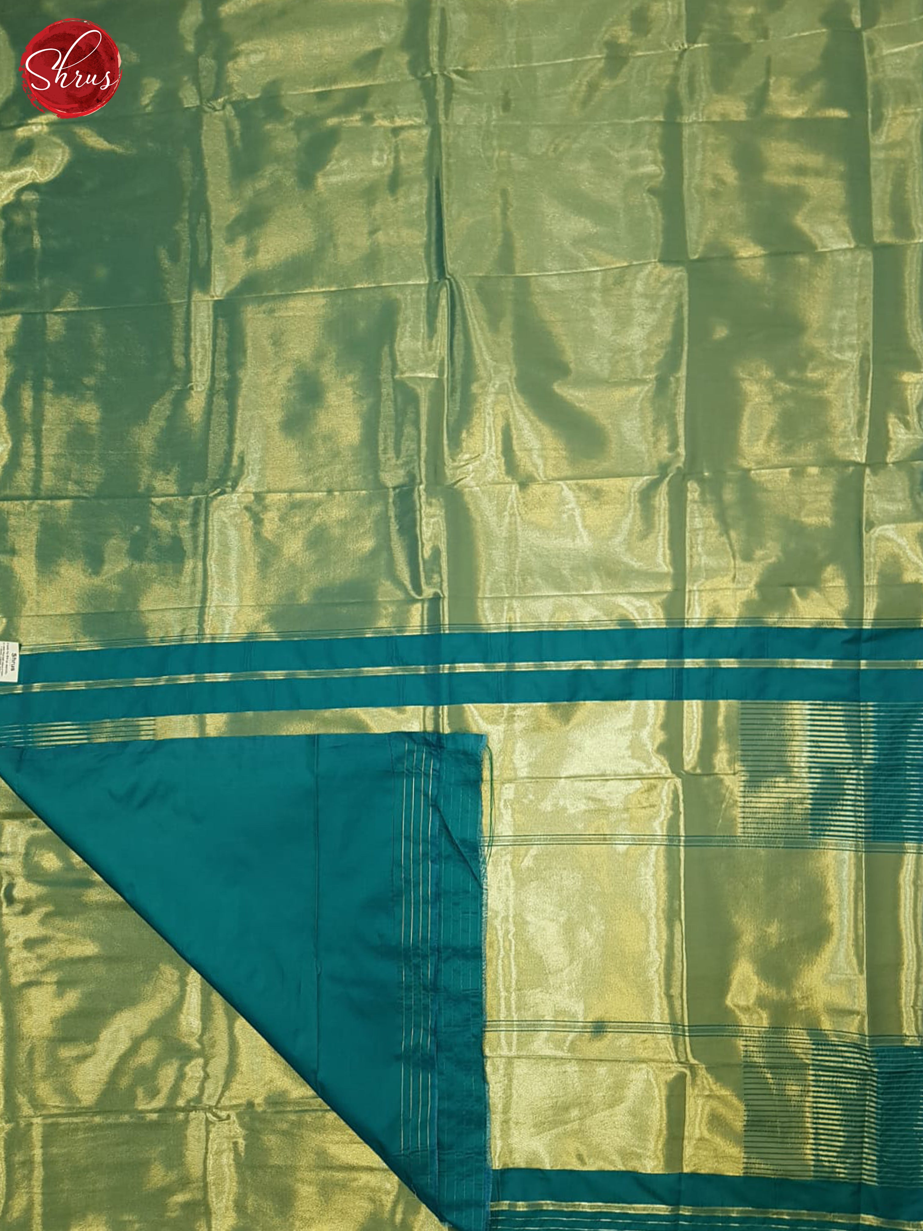 Blue(Single Tone) - Semi Tissue Saree - Shop on ShrusEternity.com