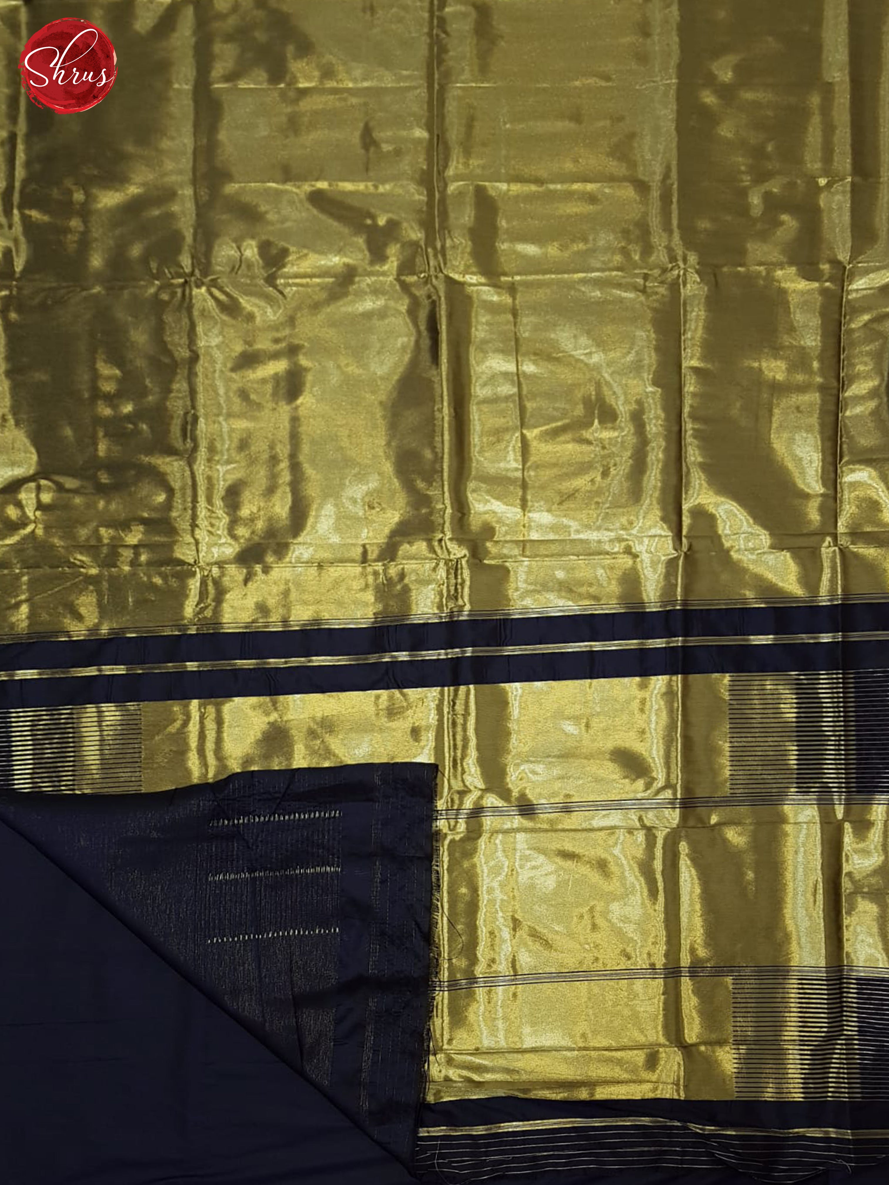 Blue(Single Tone) -Semi Tissue Saree - Shop on ShrusEternity.com