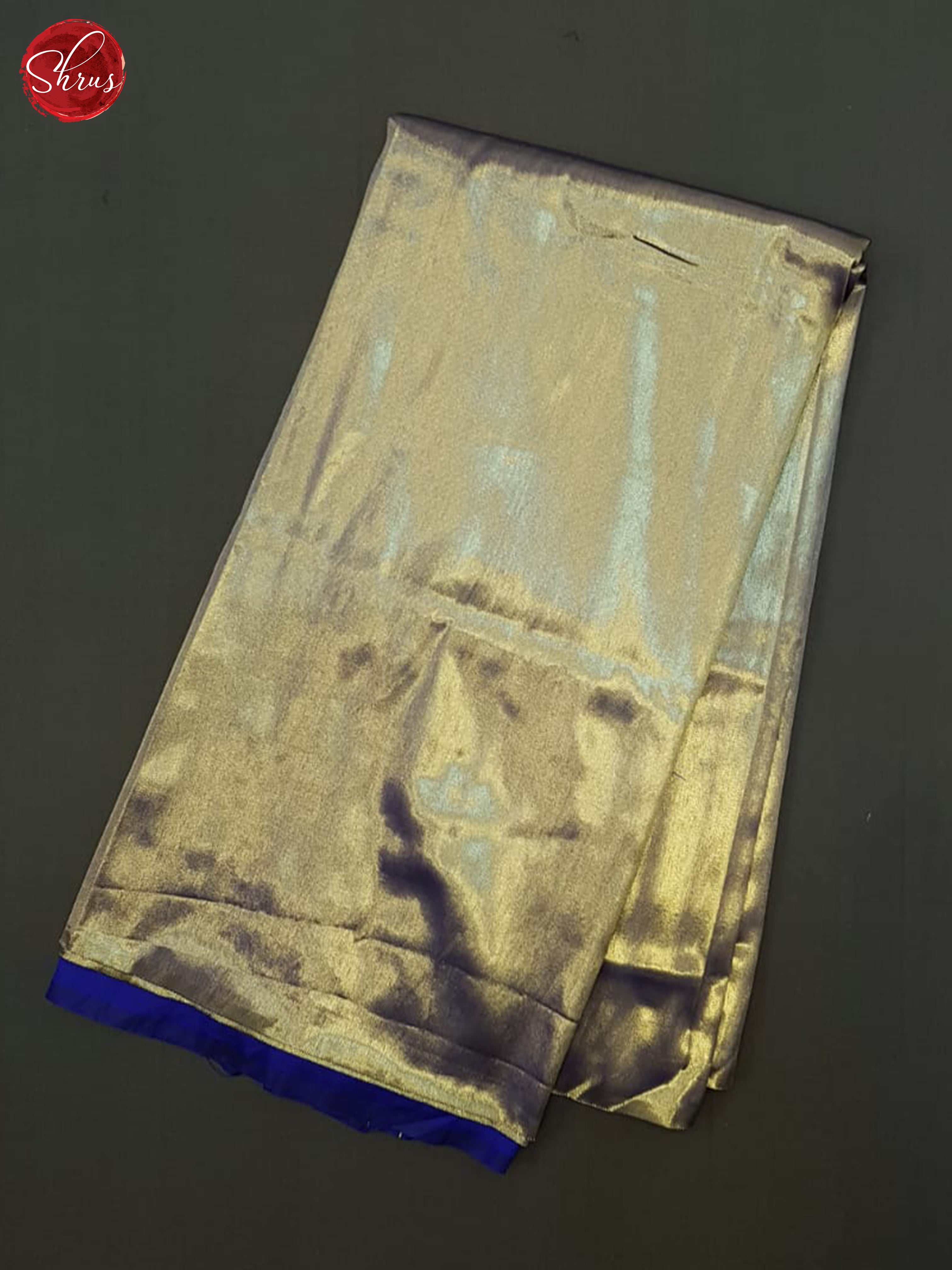 Blue(Single Tone) - Semi Tissue Saree - Shop on ShrusEternity.com