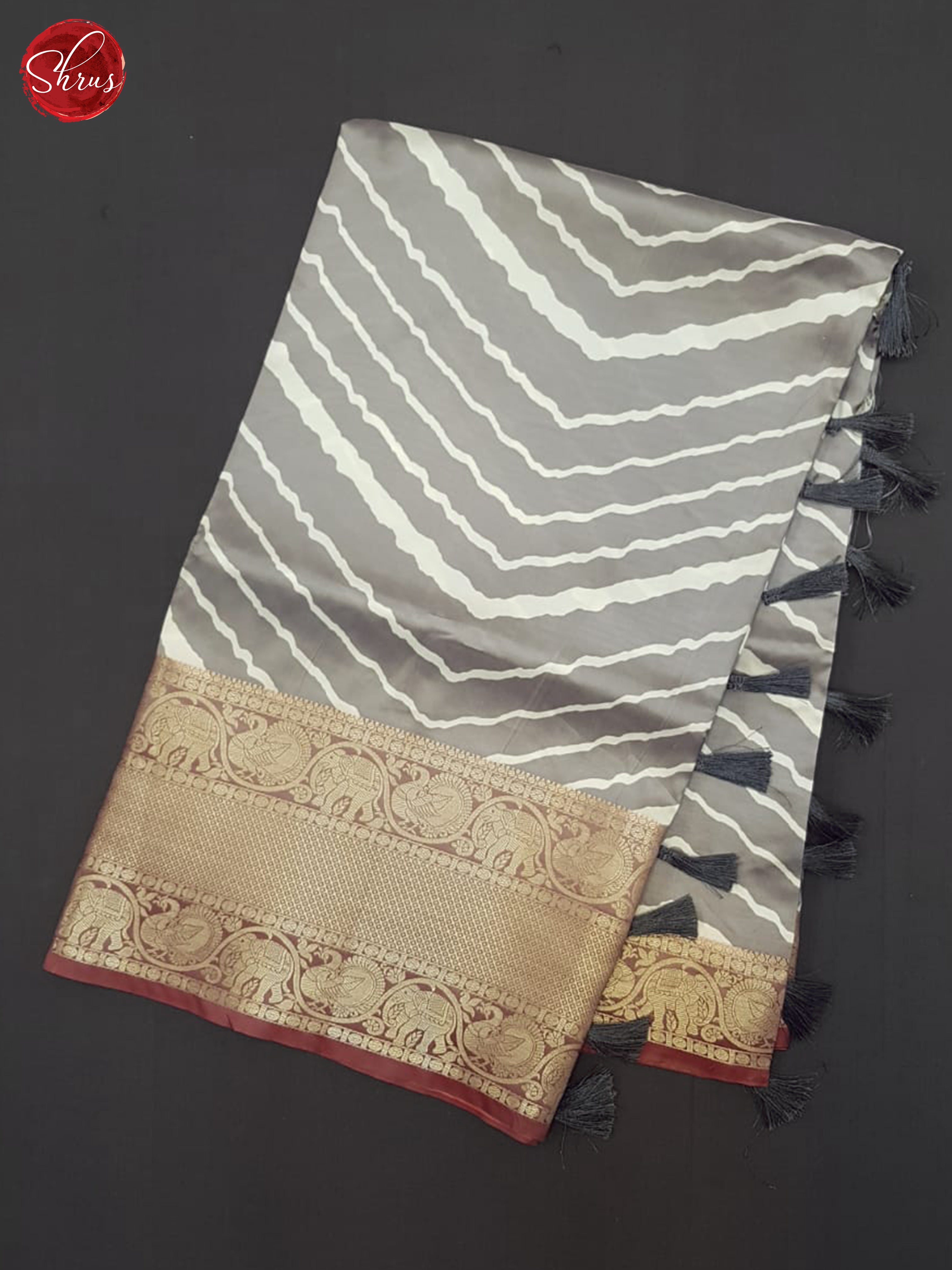 BHS23296 - Semi Dupion Saree - Shop on ShrusEternity.com