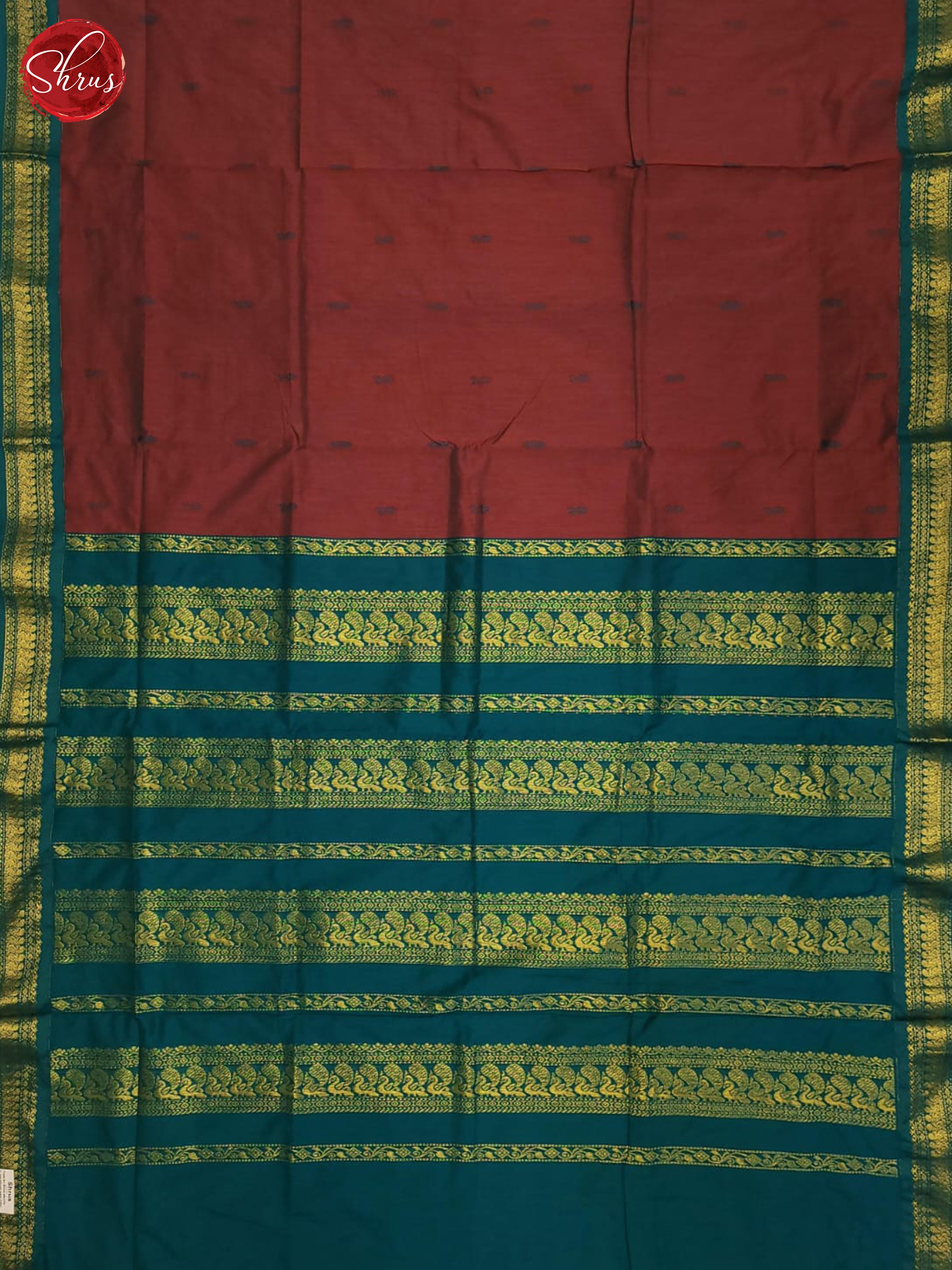BHS23314 - Semi Gadwal Saree - Shop on ShrusEternity.com