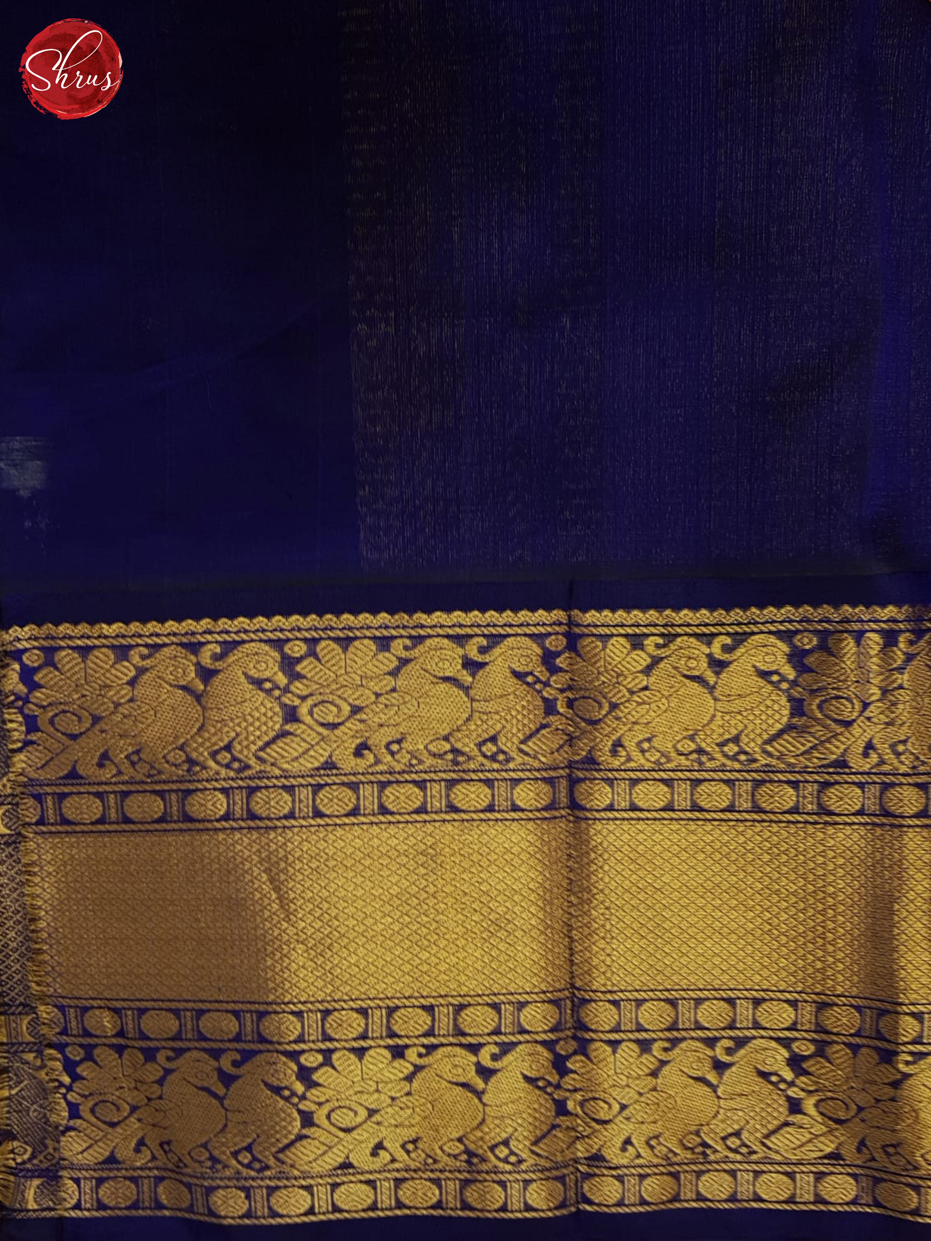 Pink & Blue - Silk Cotton Saree - Shop on ShrusEternity.com