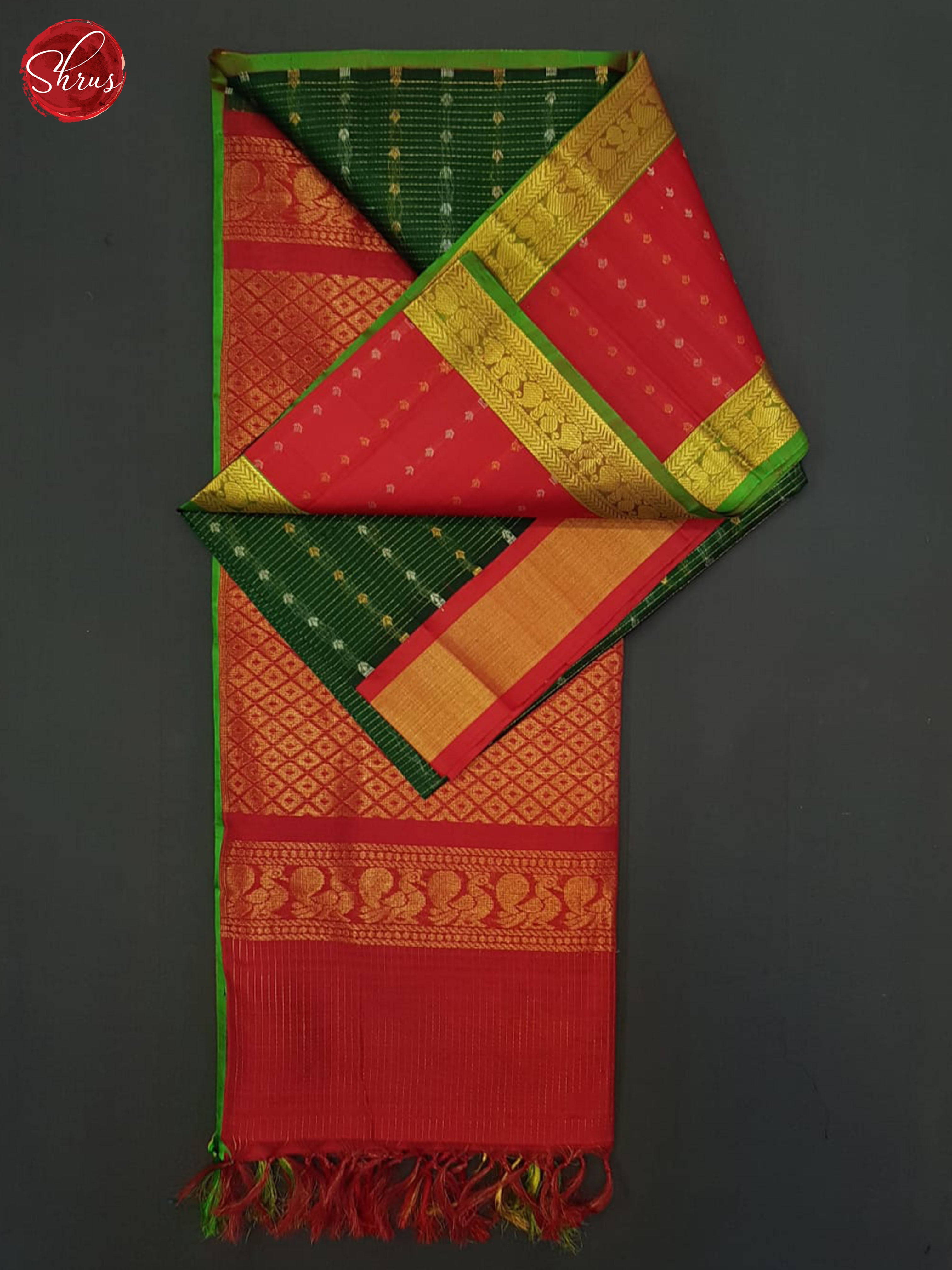 BHS24088 - Silk Cotton Saree - Shop on ShrusEternity.com