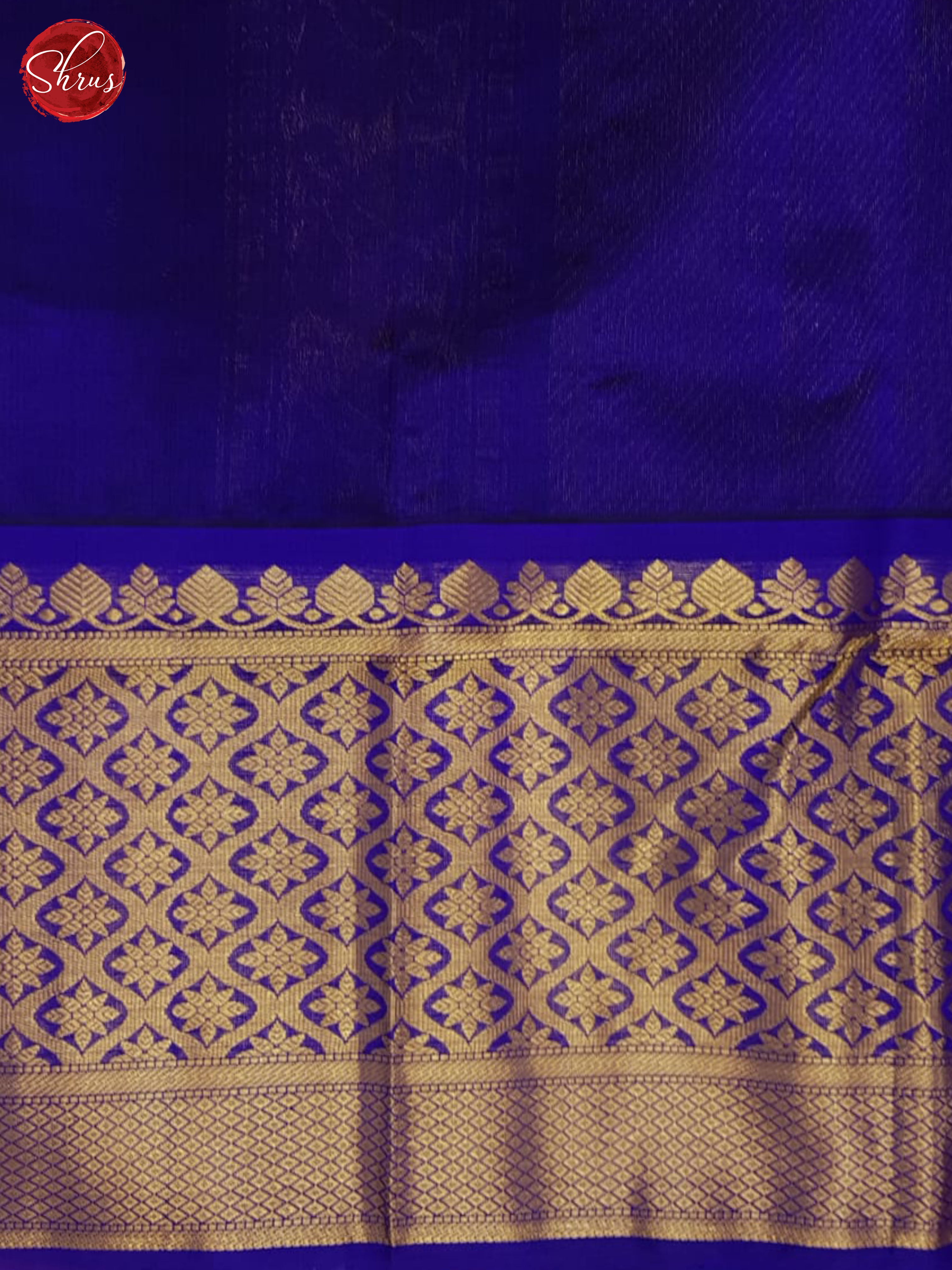 Pink & Blue - Silk Cotton Saree - Shop on ShrusEternity.com