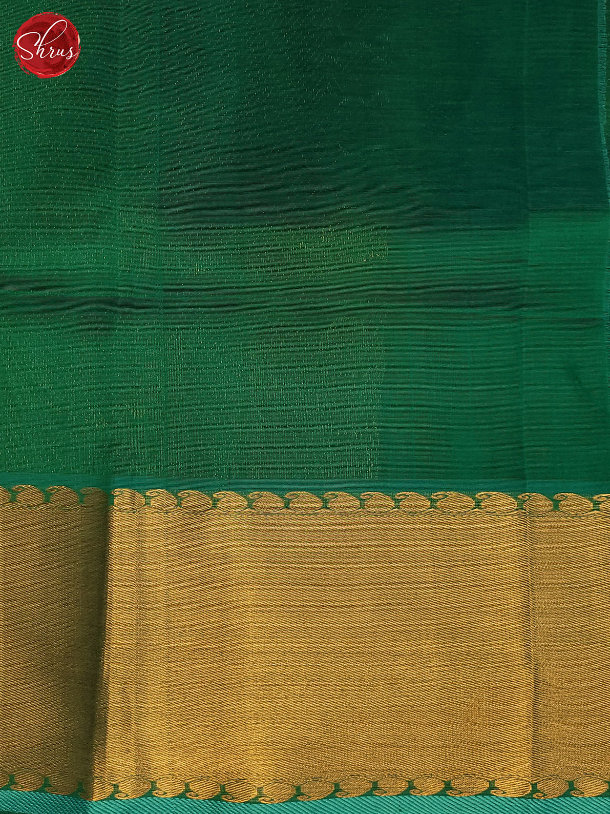 Green(Single Tone)- Silk Cotton Saree - Shop on ShrusEternity.com