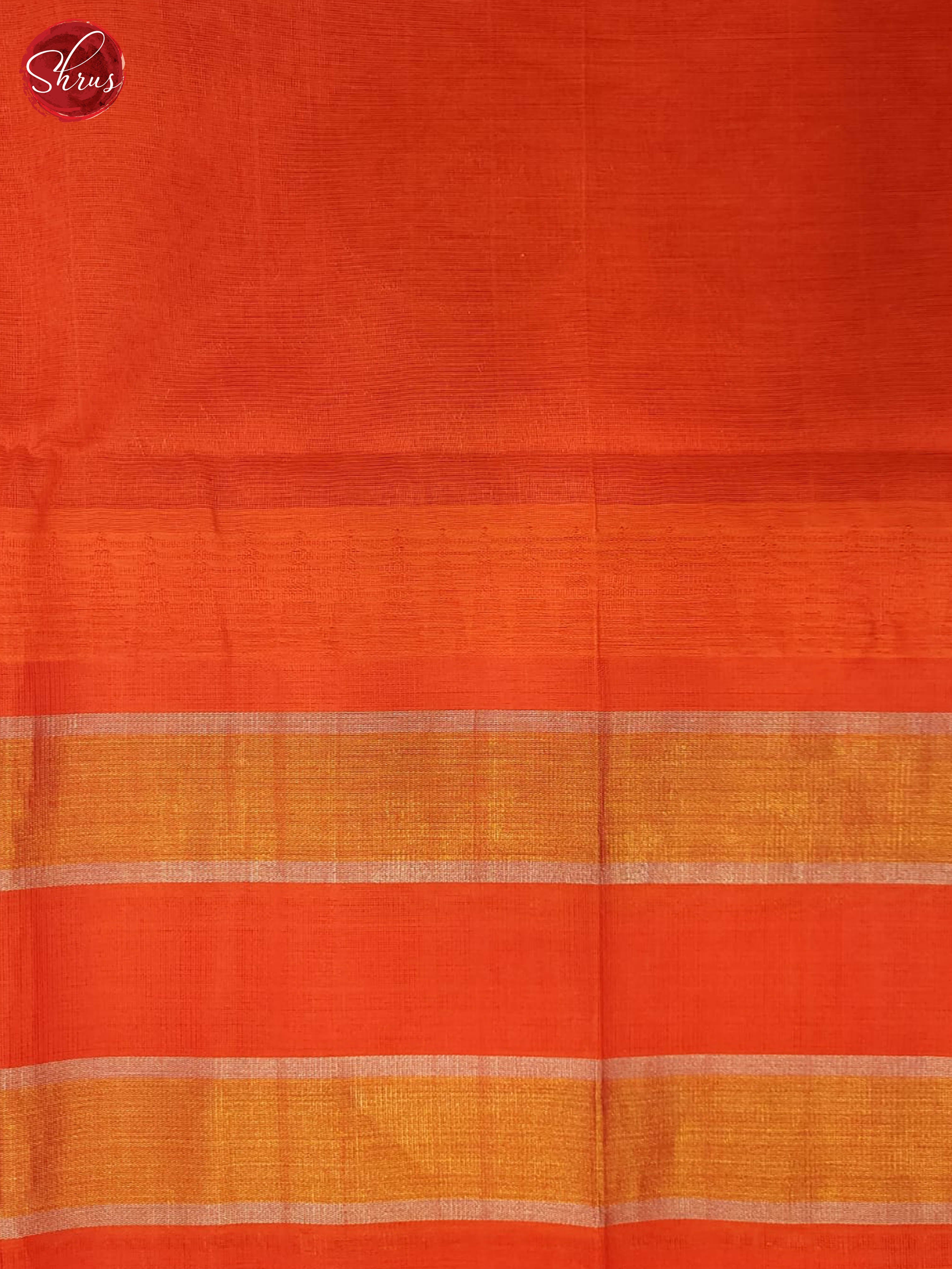 lime Green and orange- Silk Cotton saree - Shop on ShrusEternity.com
