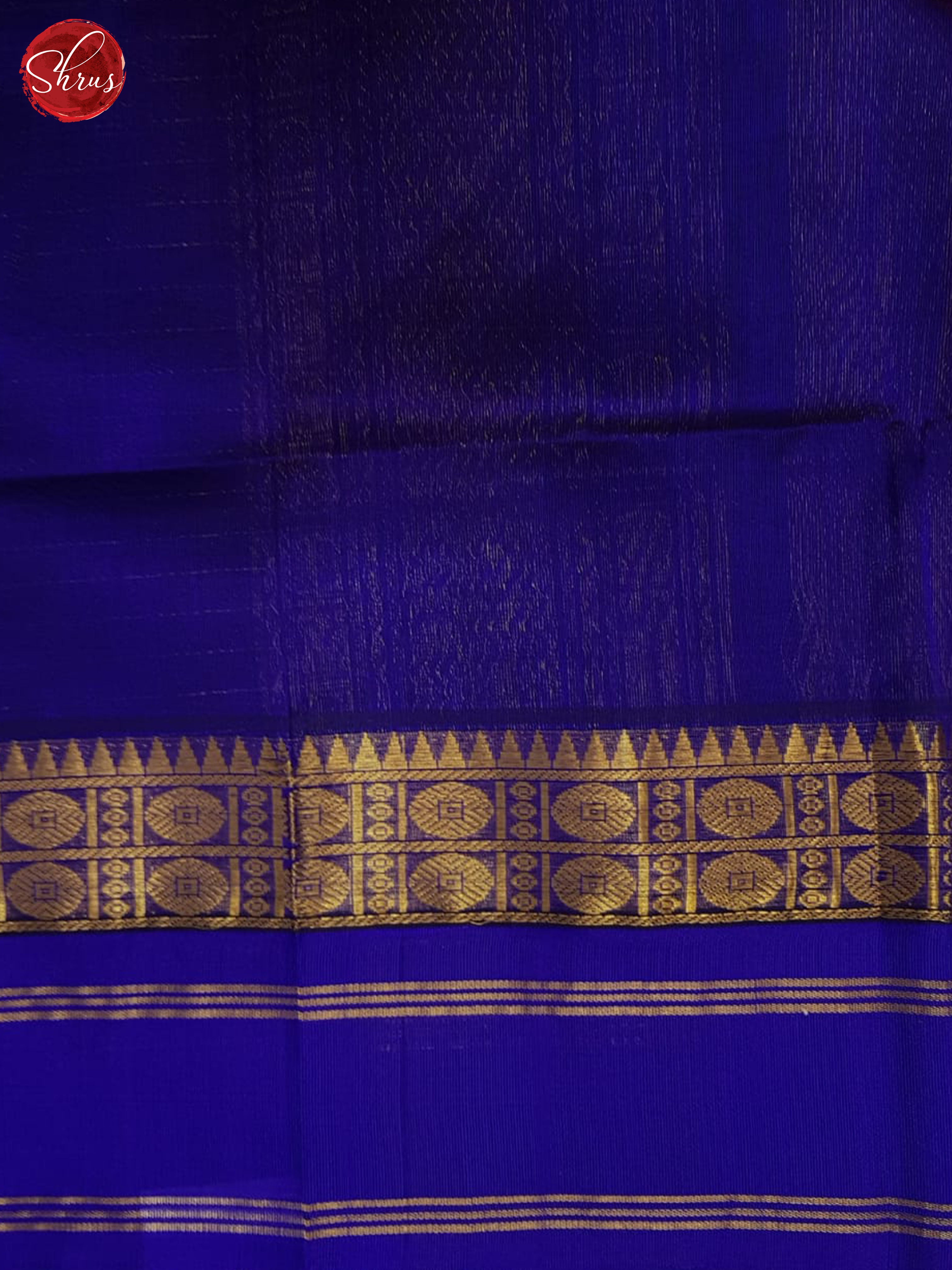 Pink & Blue - Silk Cotton Saree - Shop on ShrusEternity.com