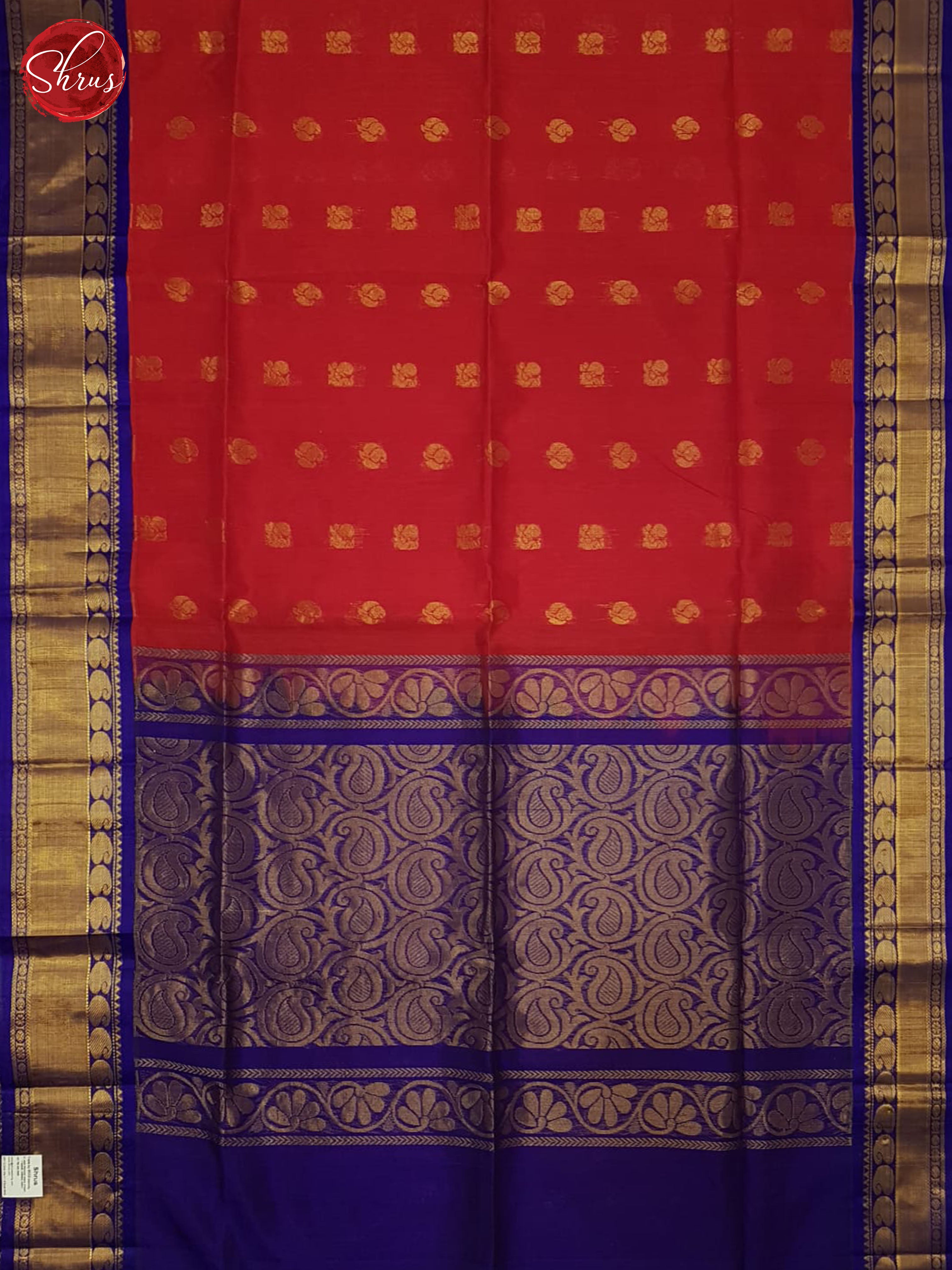 BHS24288 - Silk Cotton Saree - Shop on ShrusEternity.com
