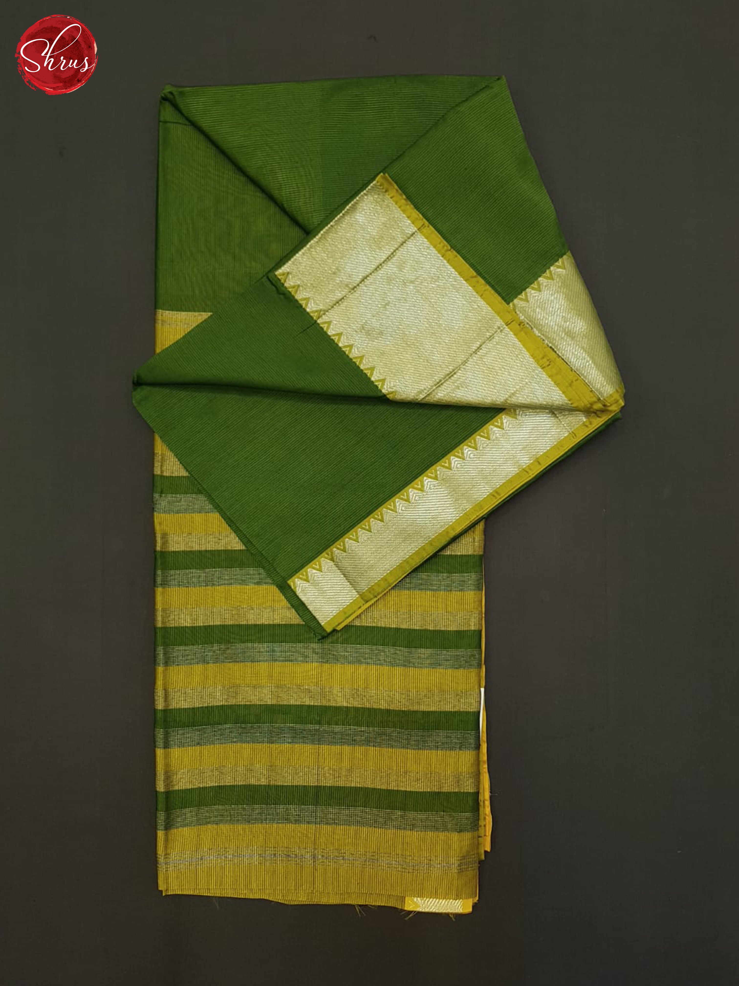 Green & Light Green - Mangalagiri silkcotton Saree - Shop on ShrusEternity.com