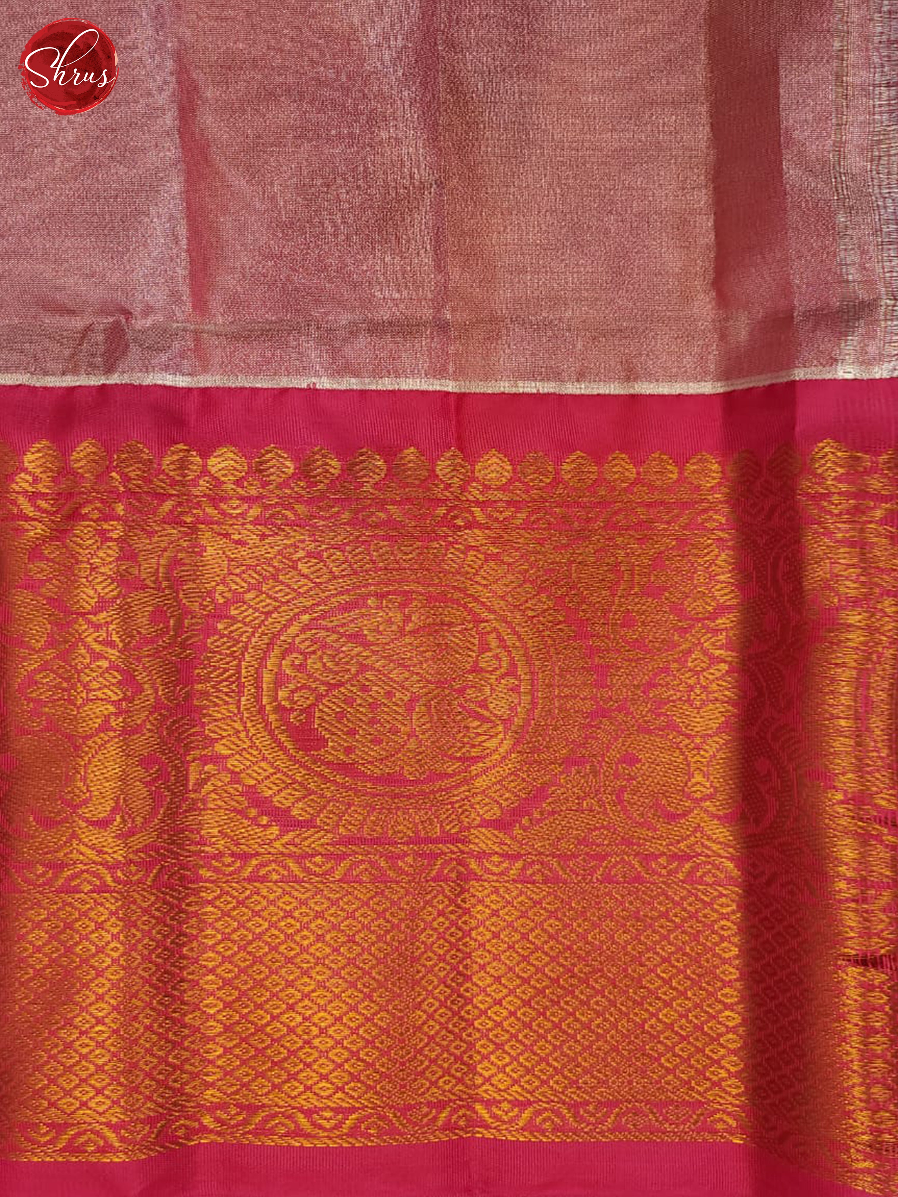 Blue & Red - Semi Tissue Saree - Shop on ShrusEternity.com