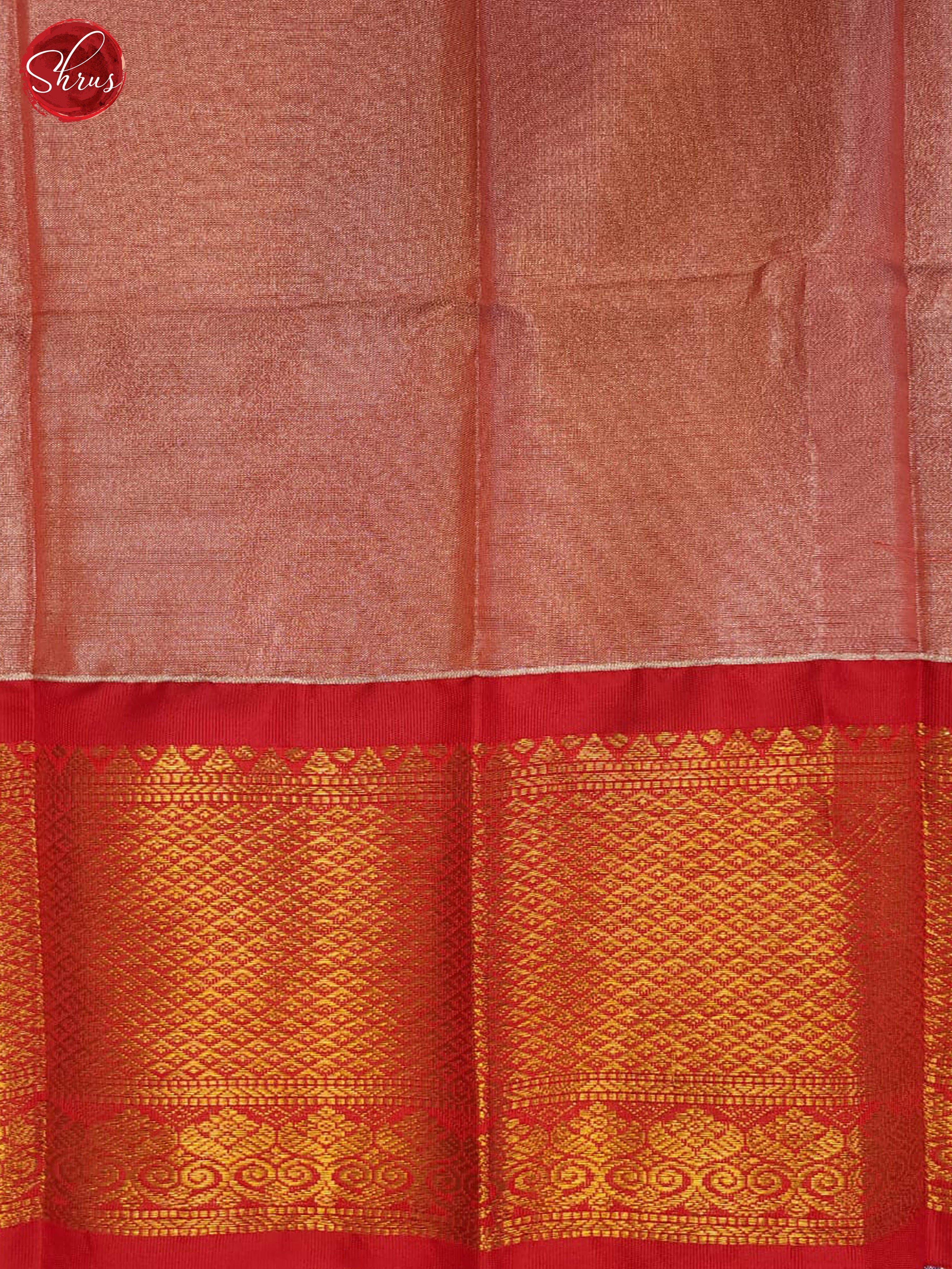 Lavender & Red - Semi Tissue Saree - Shop on ShrusEternity.com
