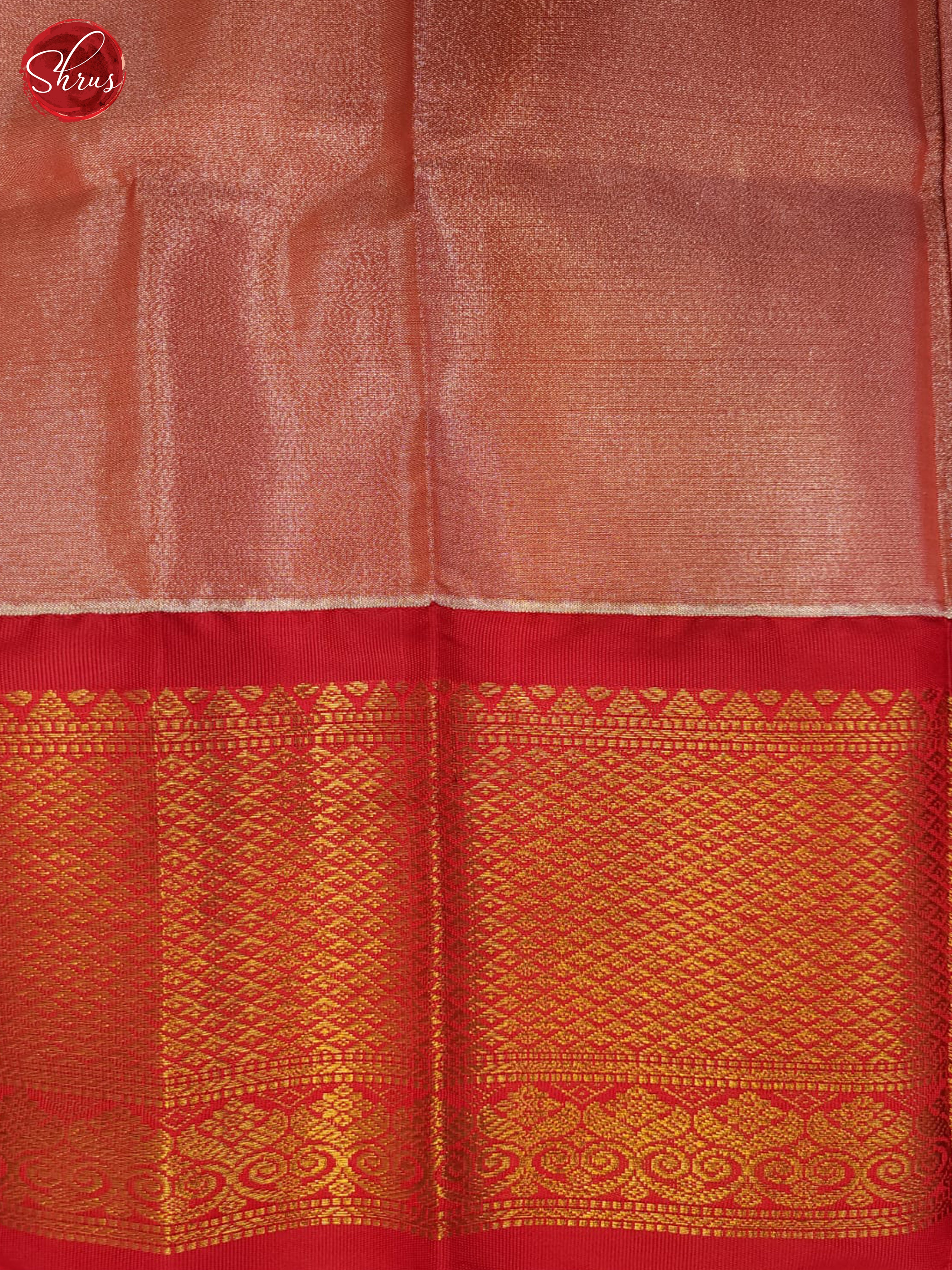 Blue & Red- Semi Tissue Saree - Shop on ShrusEternity.com
