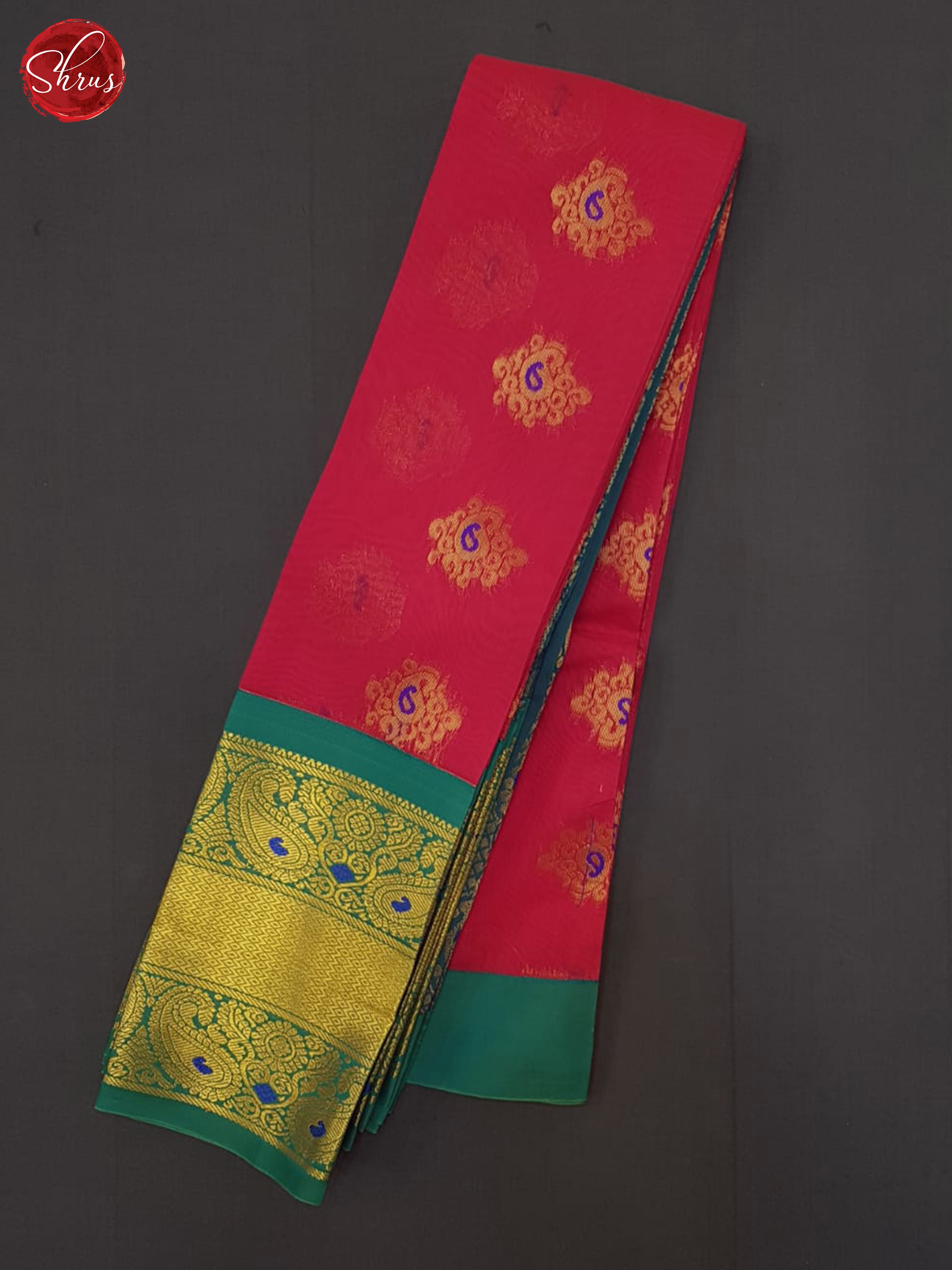 Red & Green - Semi Kuppadam Saree - Shop on ShrusEternity.com