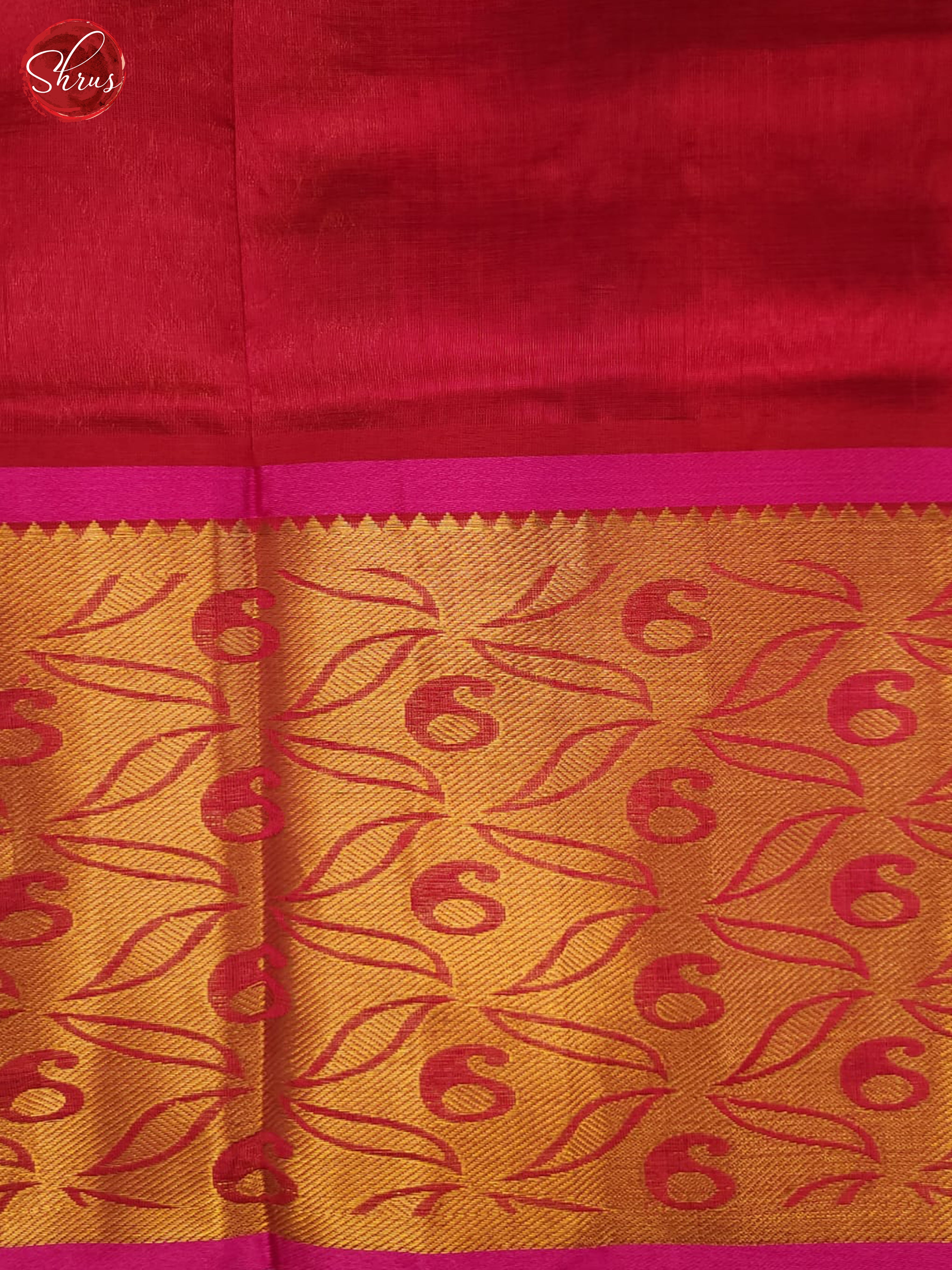 Blue & Pink - Silk Cotton Saree - Shop on ShrusEternity.com