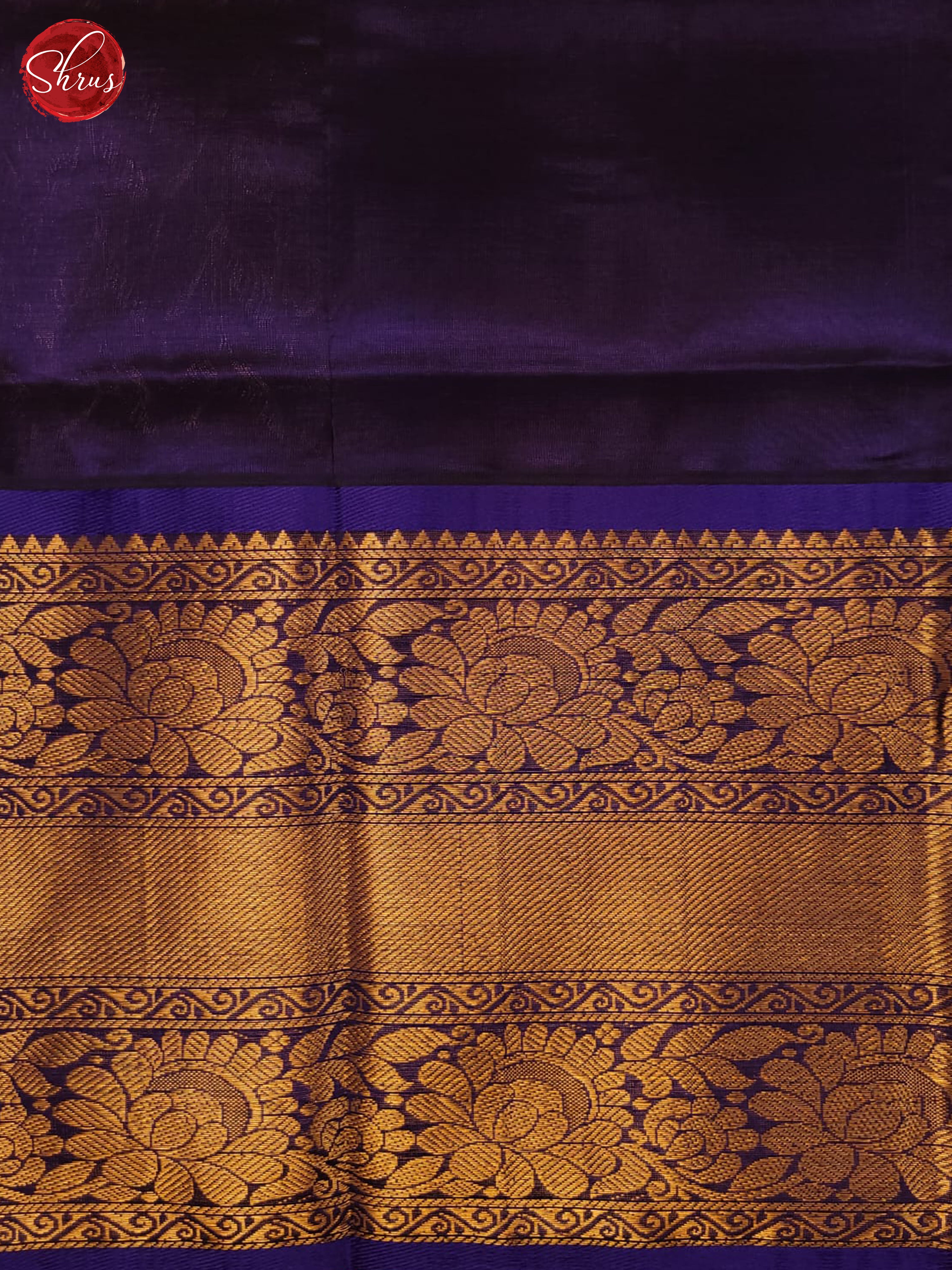 Pink & Blue- Silk Cotton Saree - Shop on ShrusEternity.com