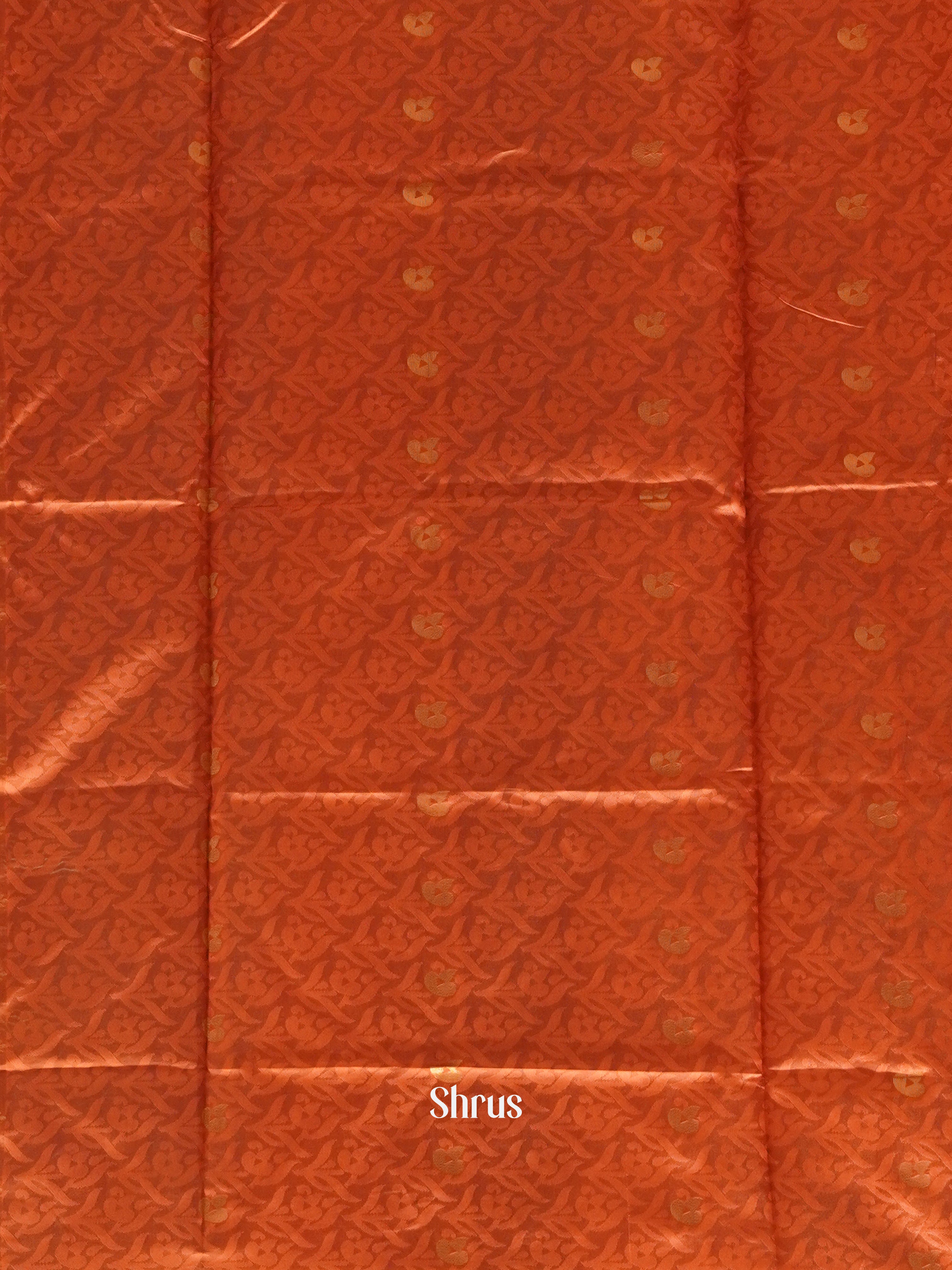 Green & Brick- Semi Softsilk Saree - Shop on ShrusEternity.com