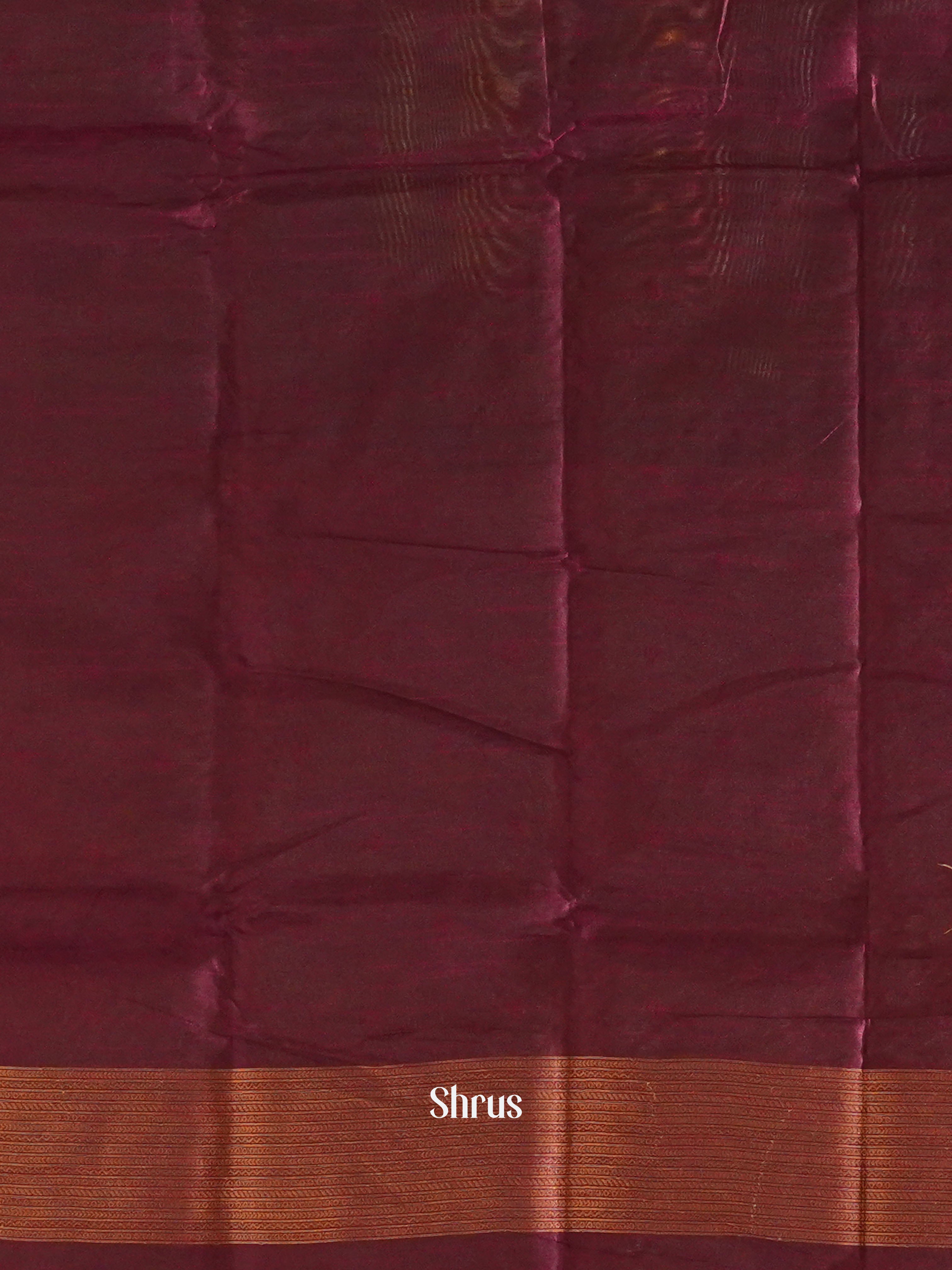 Majenta pink & Blue - Semi Softsilk Saree - Shop on ShrusEternity.com