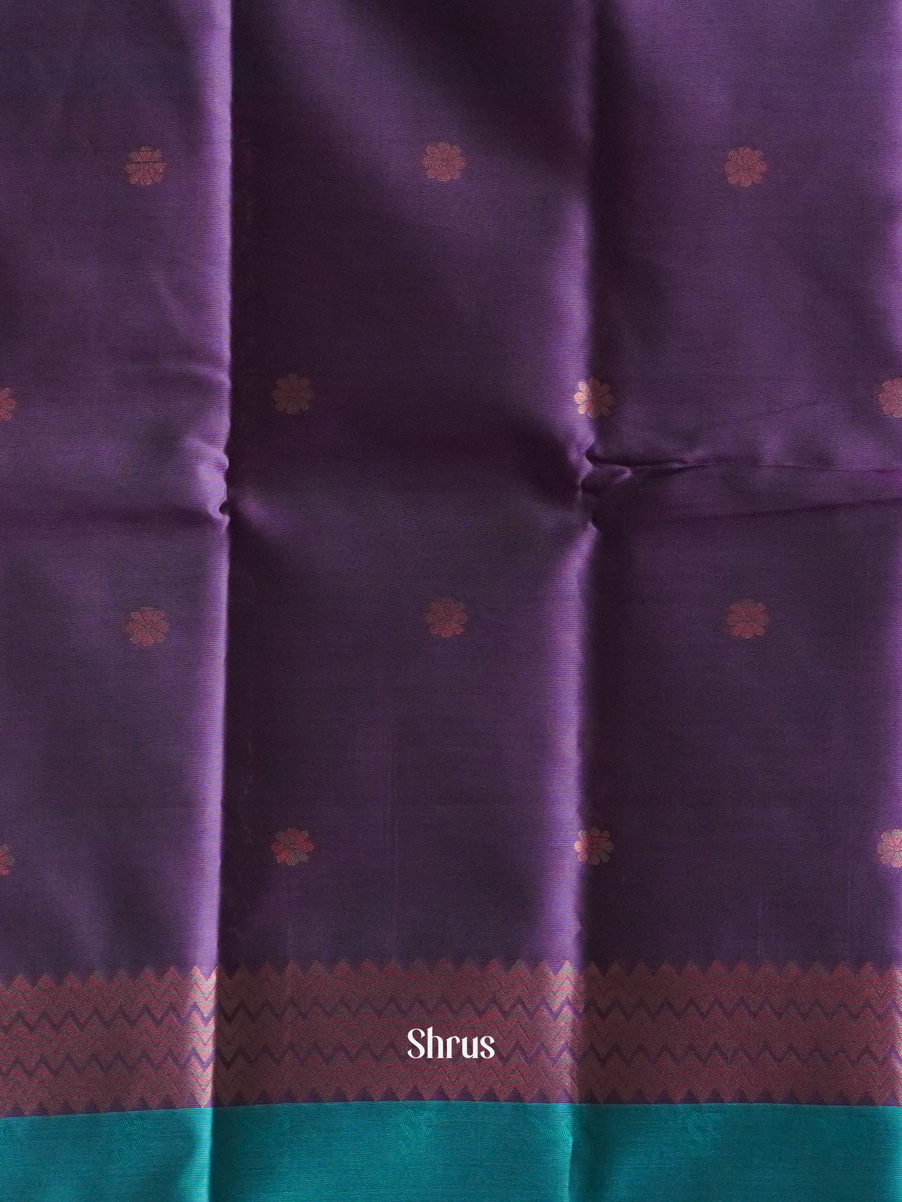 Green & WIne - Semi Softsilk Saree - Shop on ShrusEternity.com