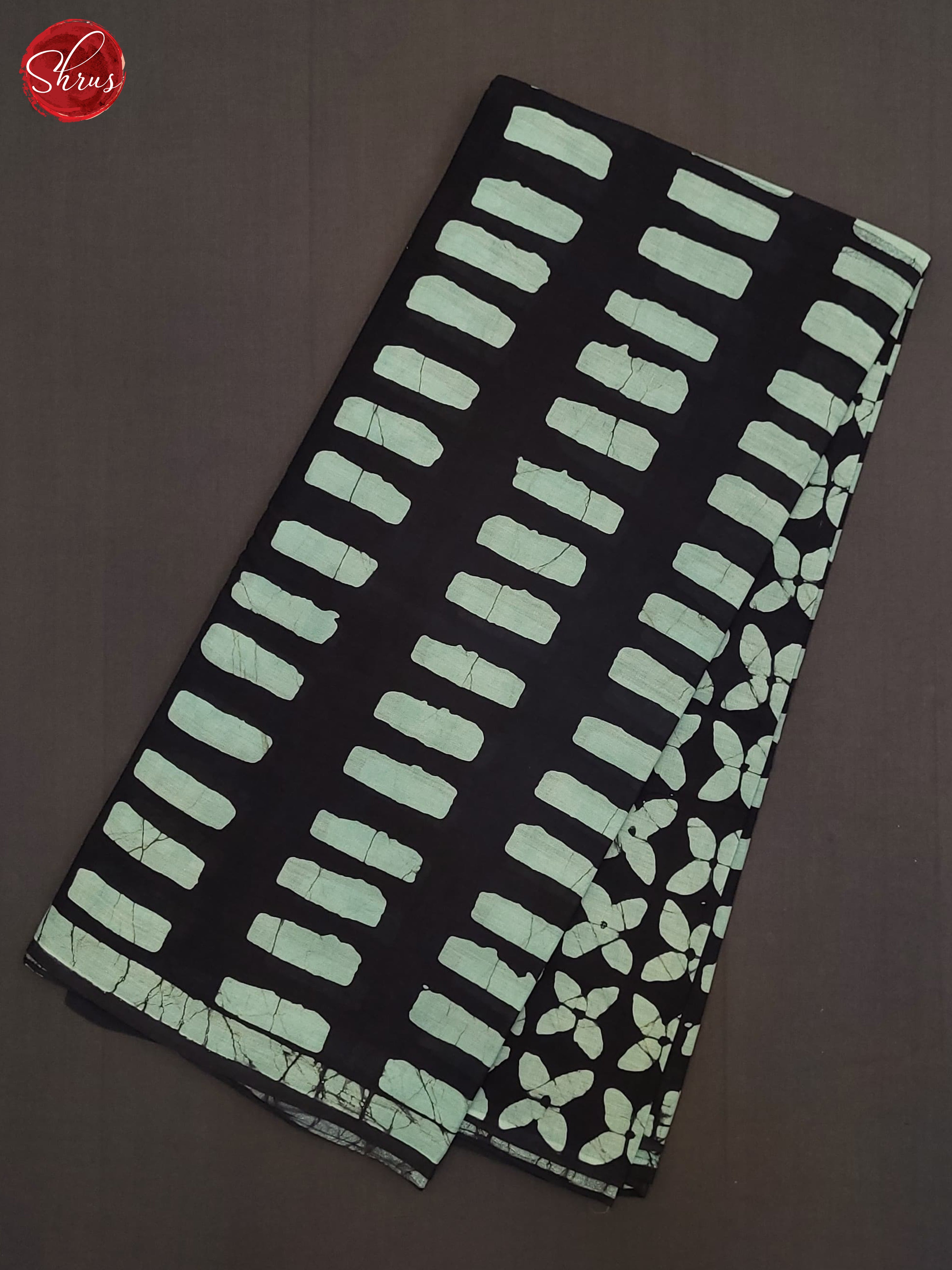 Navy Blue(Single Tone) - Jaipur cotton Saree - Shop on ShrusEternity.com